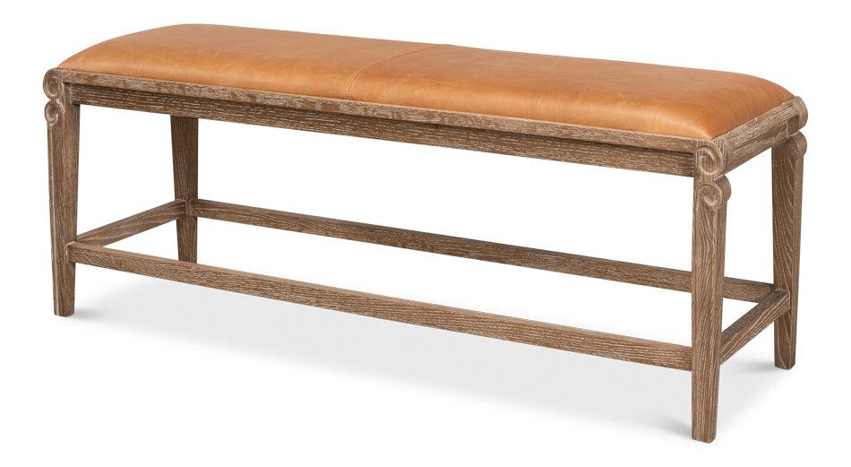 Smith Building Parlor Bench - Leather - Frankwebs