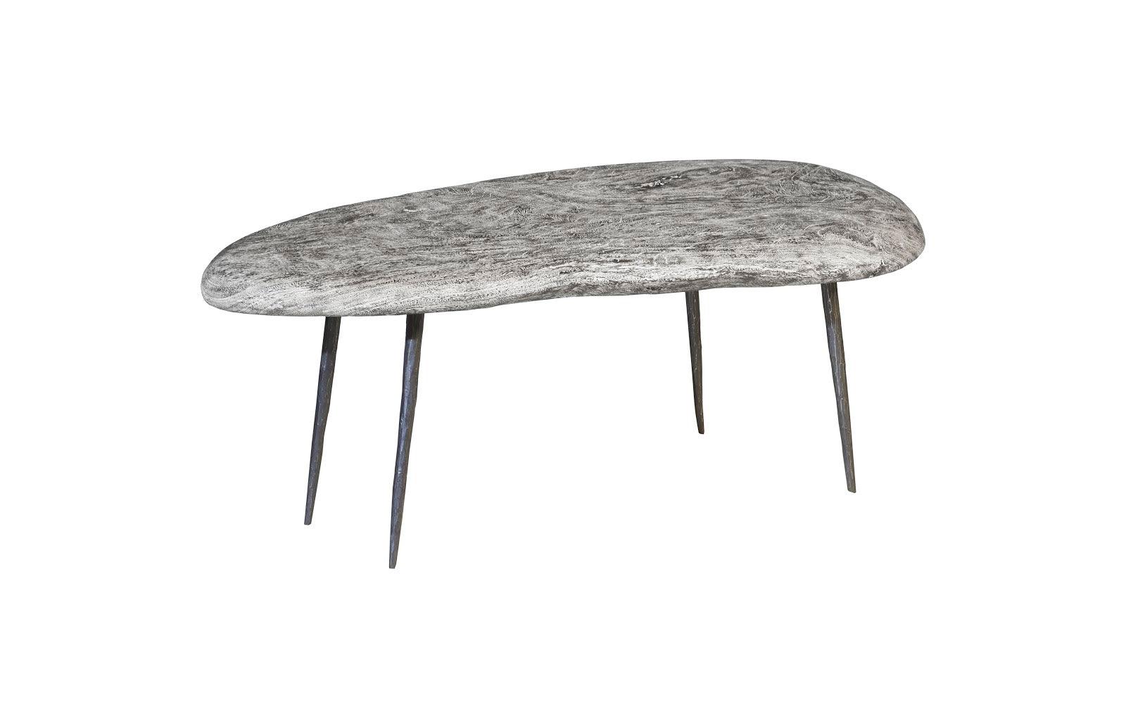Skipping Stone Coffee Table With Forged Legs, SM - Frankwebs