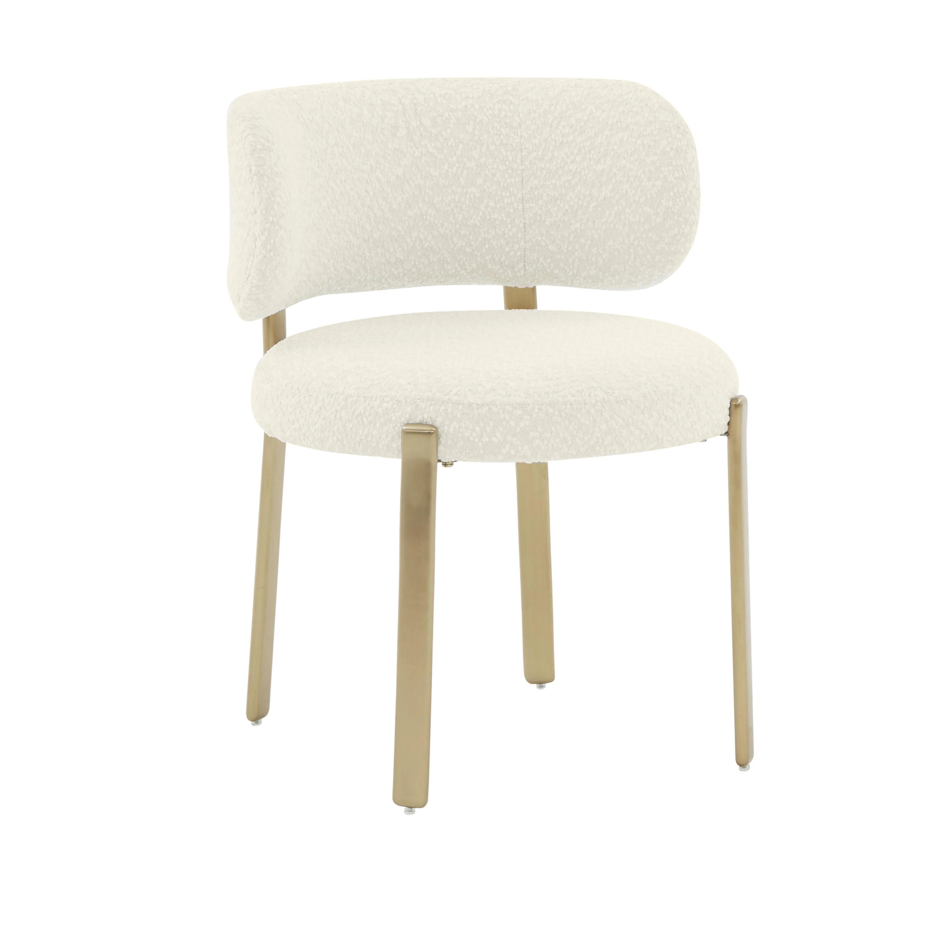 Margaret Cream Boucle Dining Chair - Frankwebs