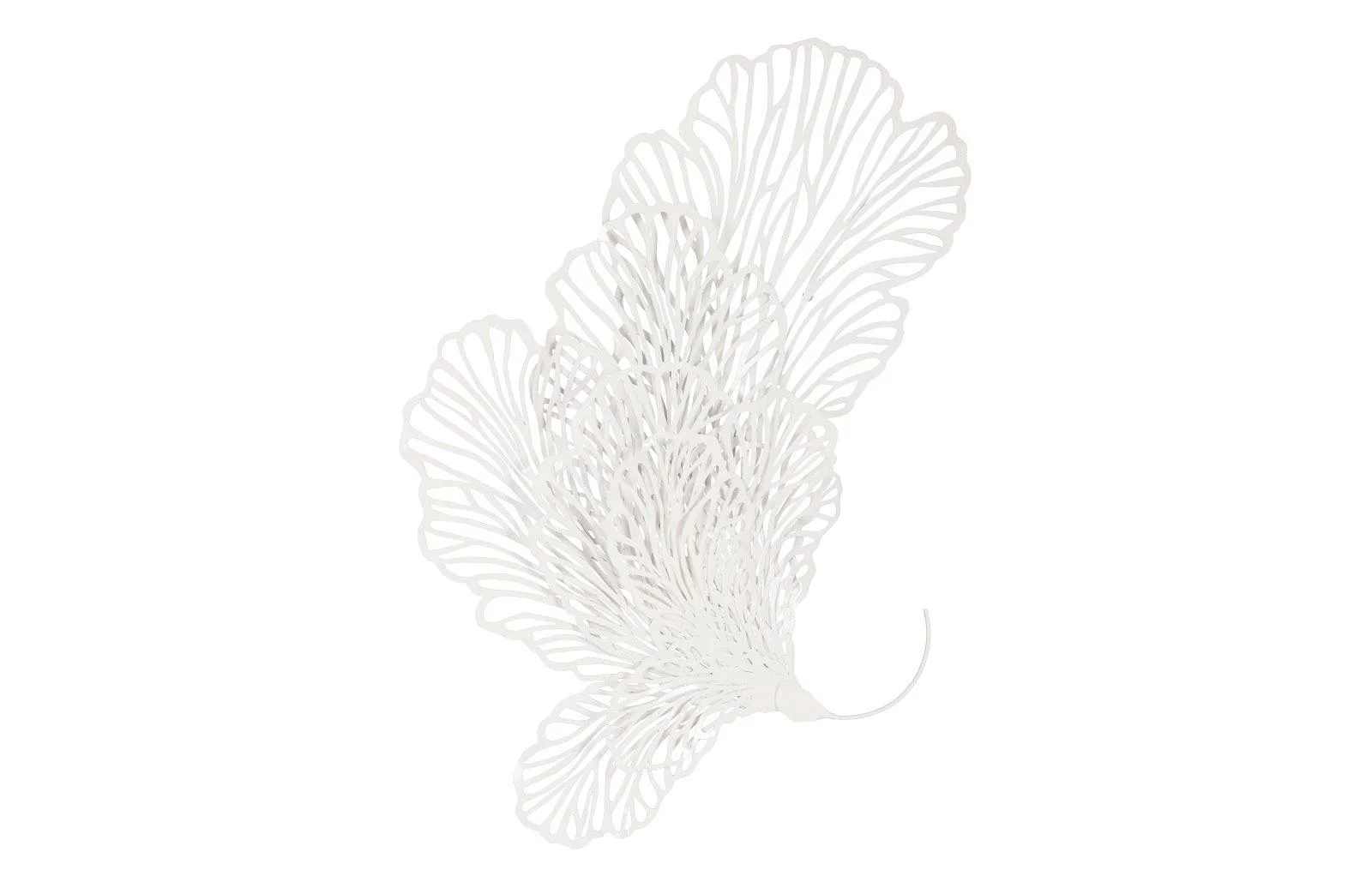 Butterfly Wall Art, White, LG - Frankwebs