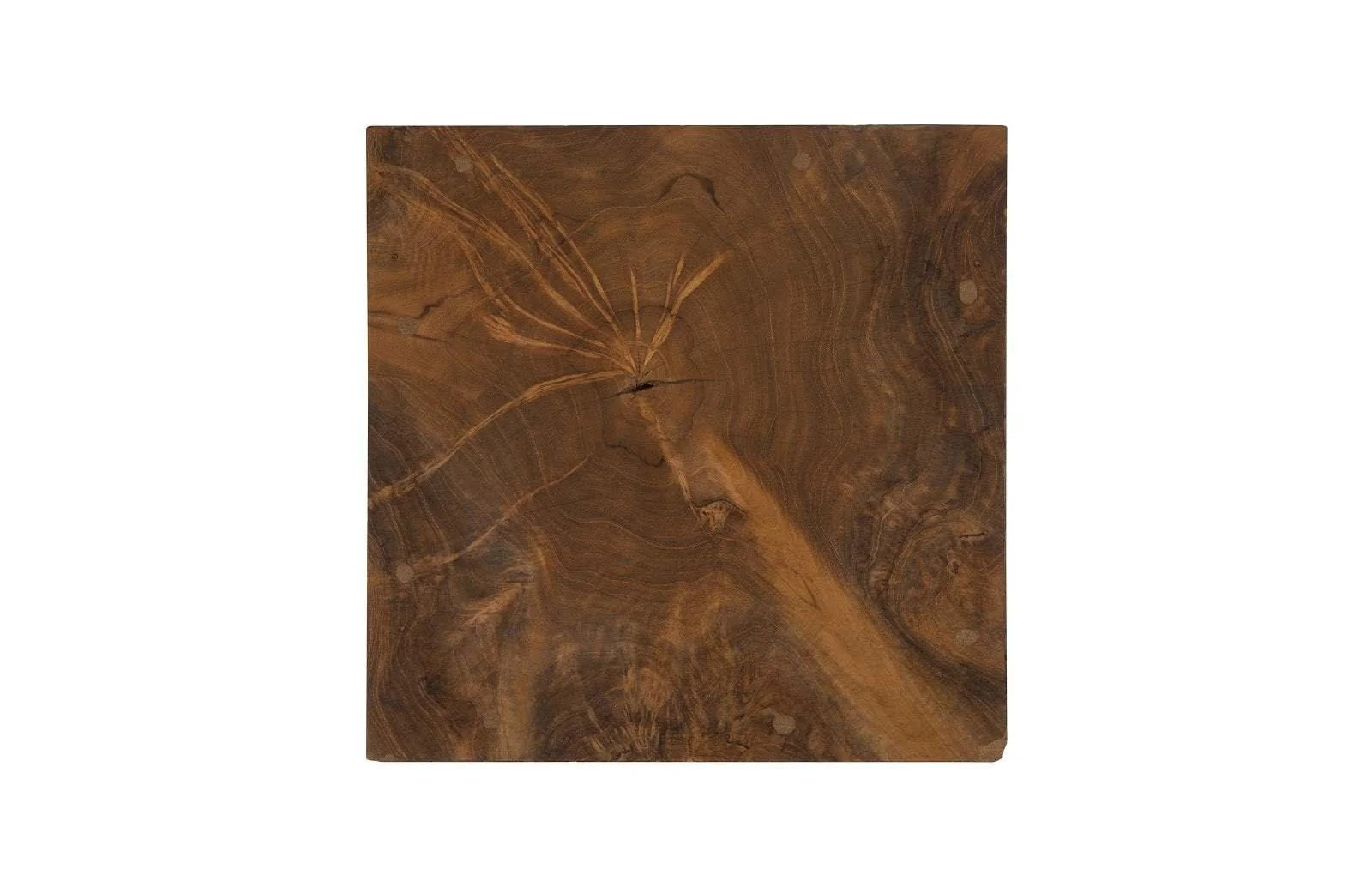 Teak Slice Stool, Square - Frankwebs