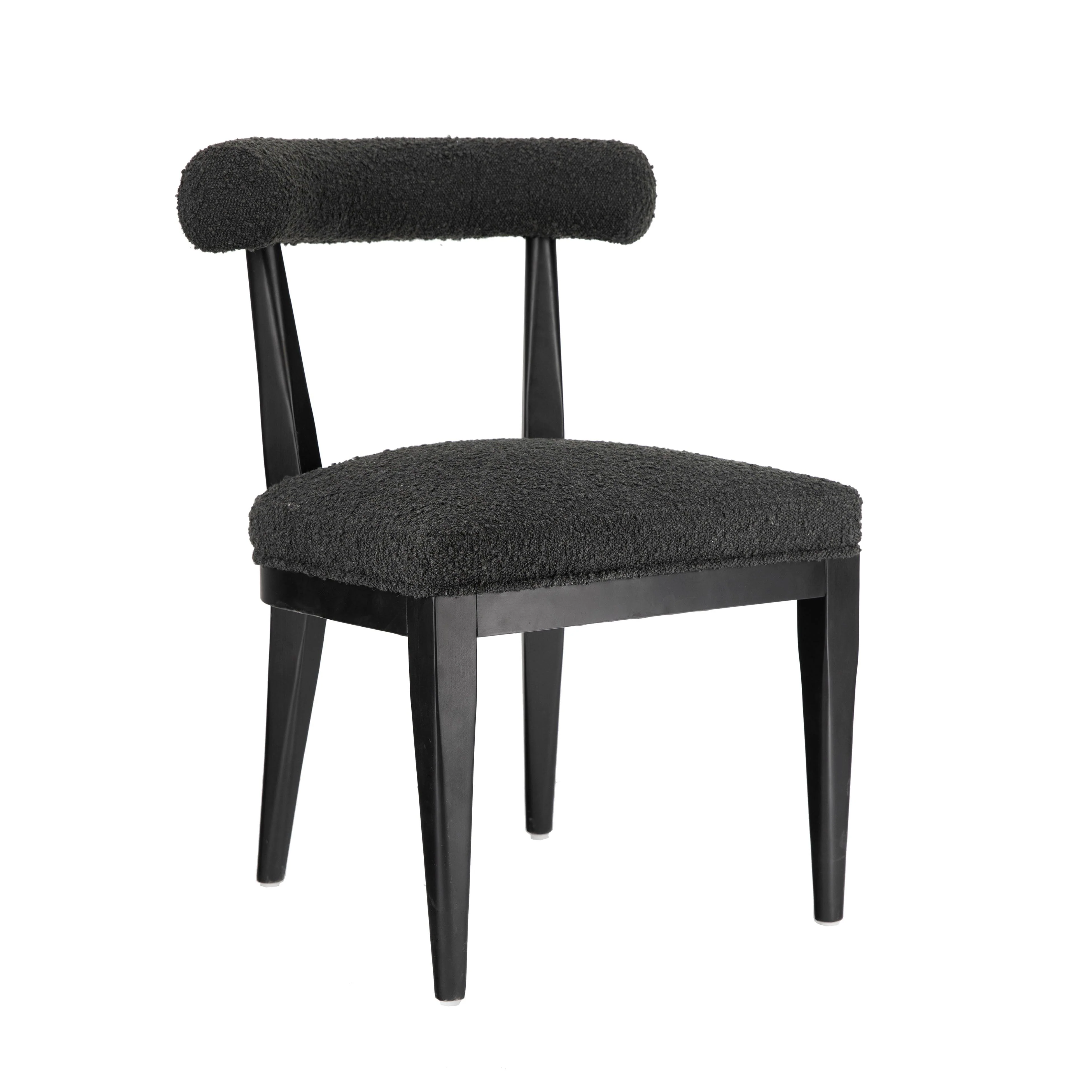 Palla Black Boucle Dining Chair - Frankwebs