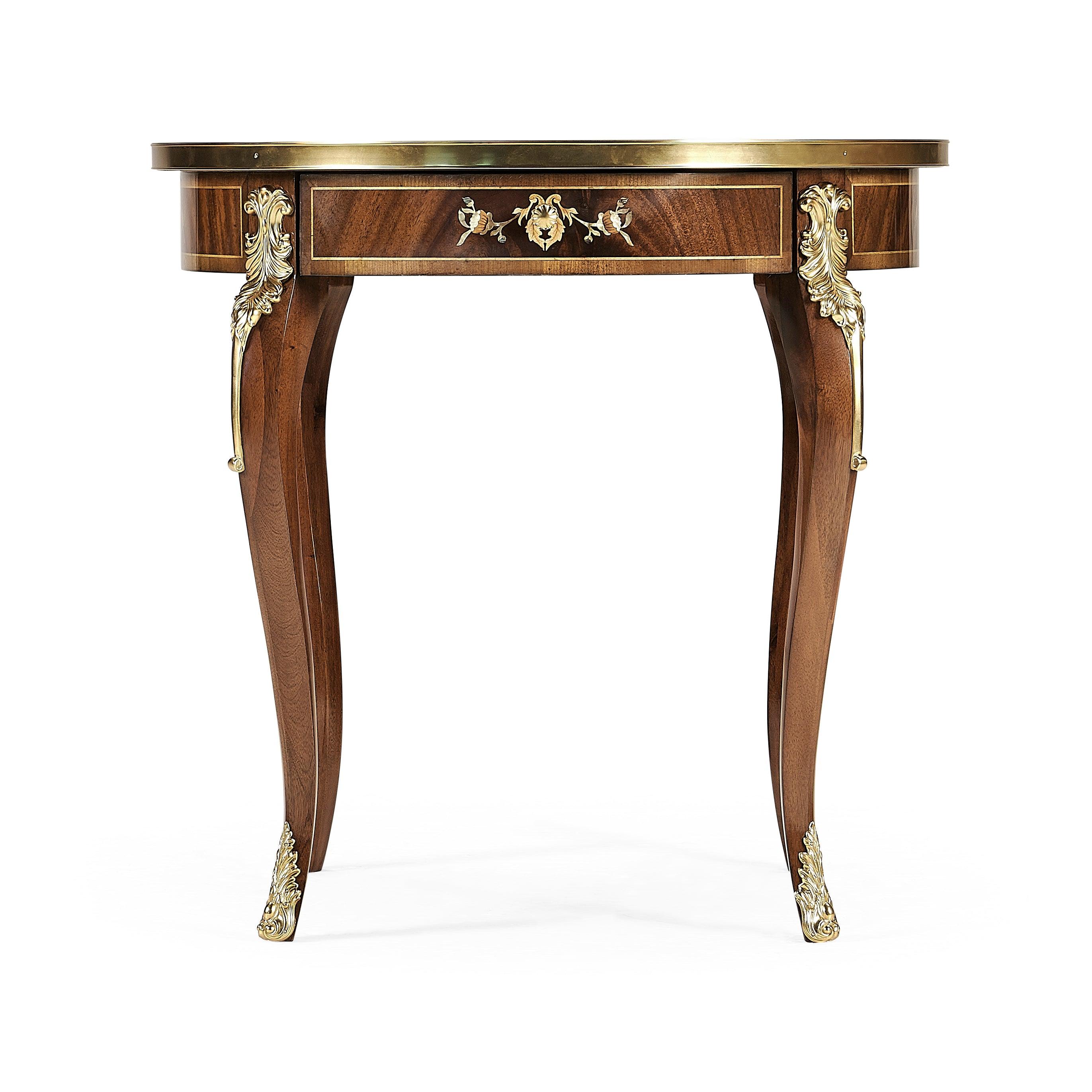Mahogany & Pearl Accent Table - Frankwebs
