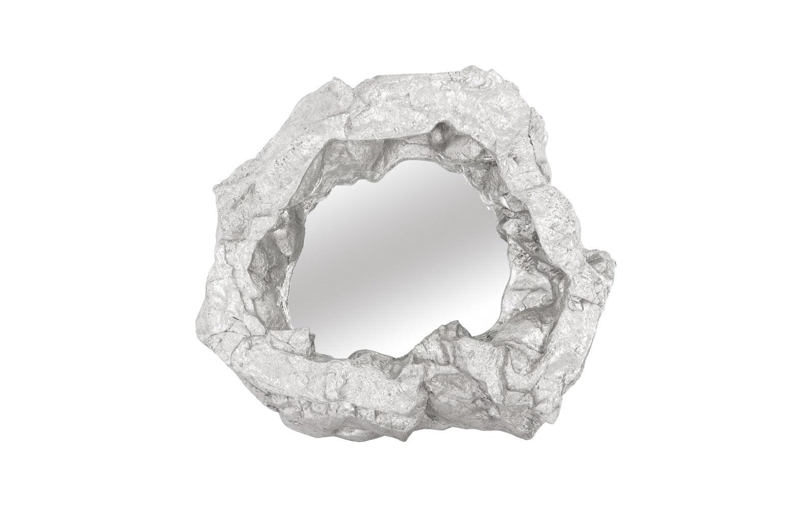 Rock Pond Mirror, Silver Leaf - Frankwebs