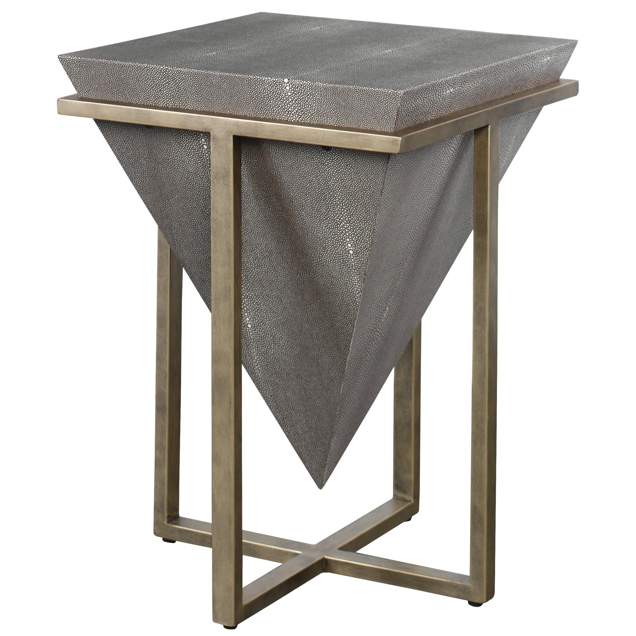 BERTRAND SHAGREEN ACCENT TABLE - Frankwebs