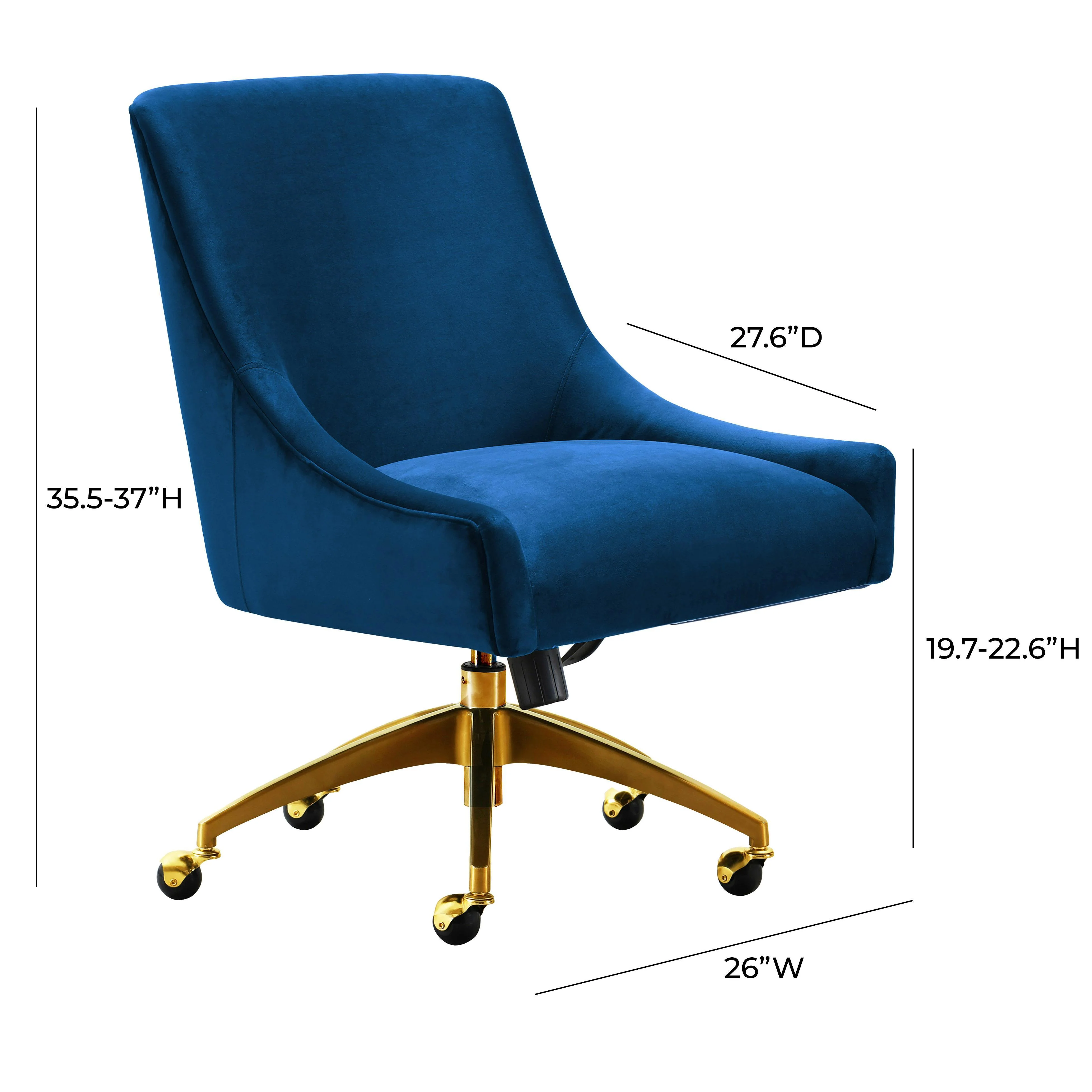 Beatrix Navy Office Swivel Chair - Frankwebs