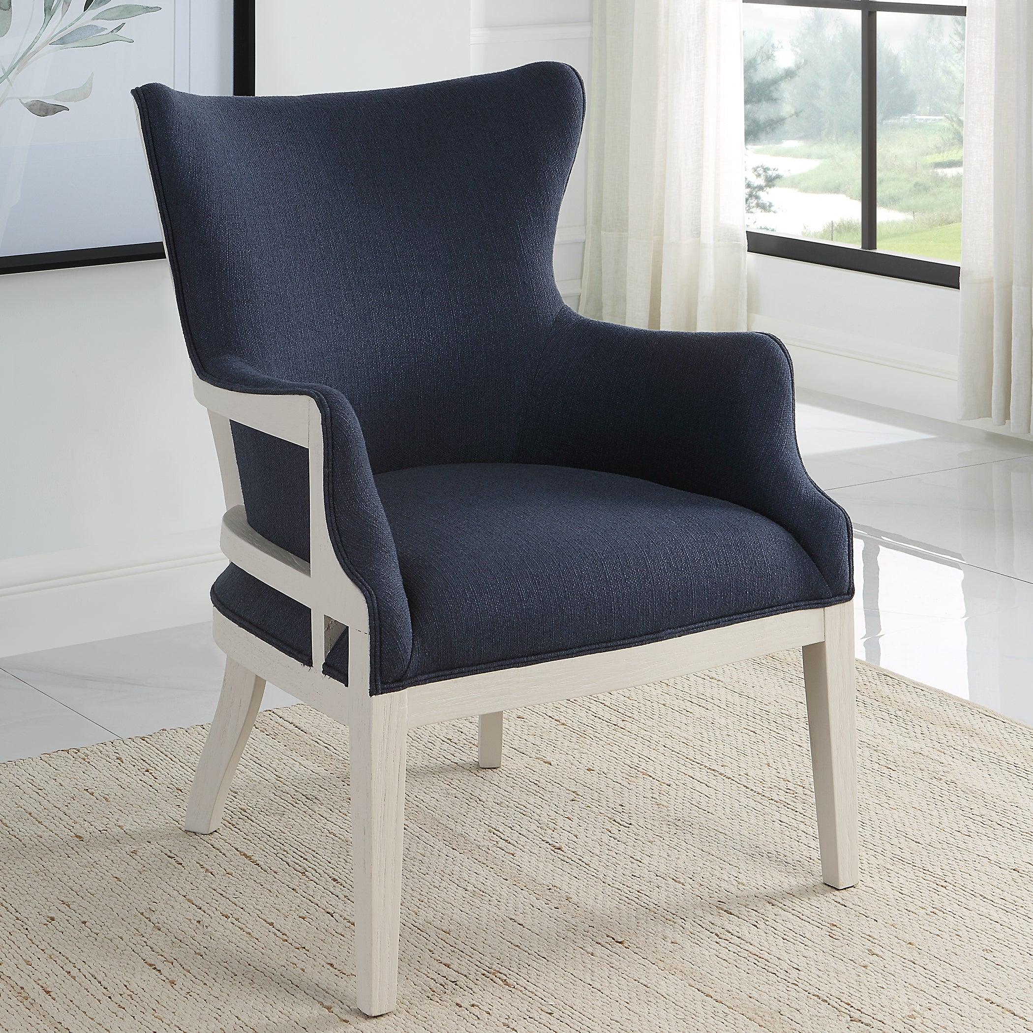 Gordonston Blue Fabric Accent Chair - Frankwebs