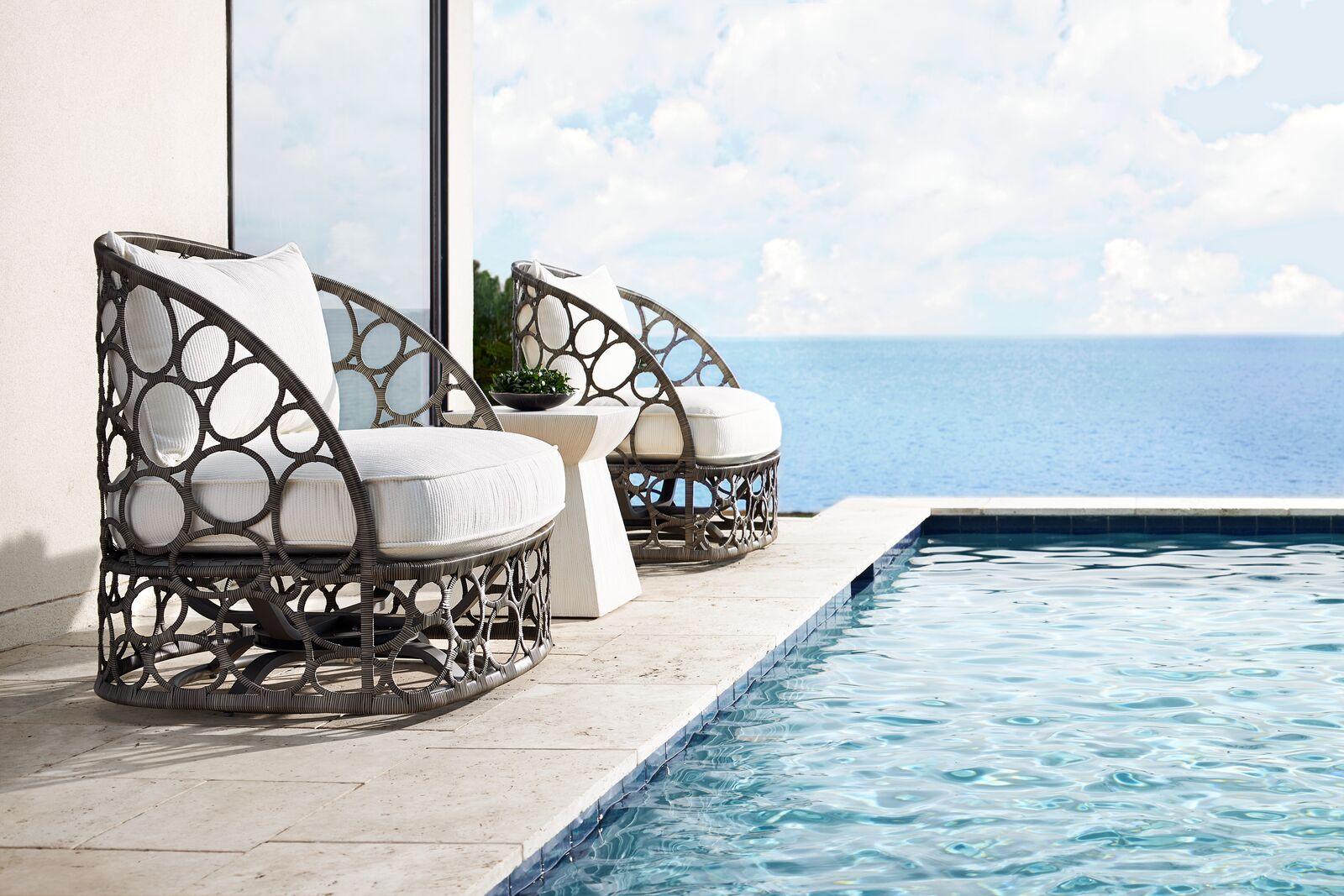 BALI SWIVEL CHAIR SPLIT CANE WICKER SWIVEL CHAIR - Frankwebs