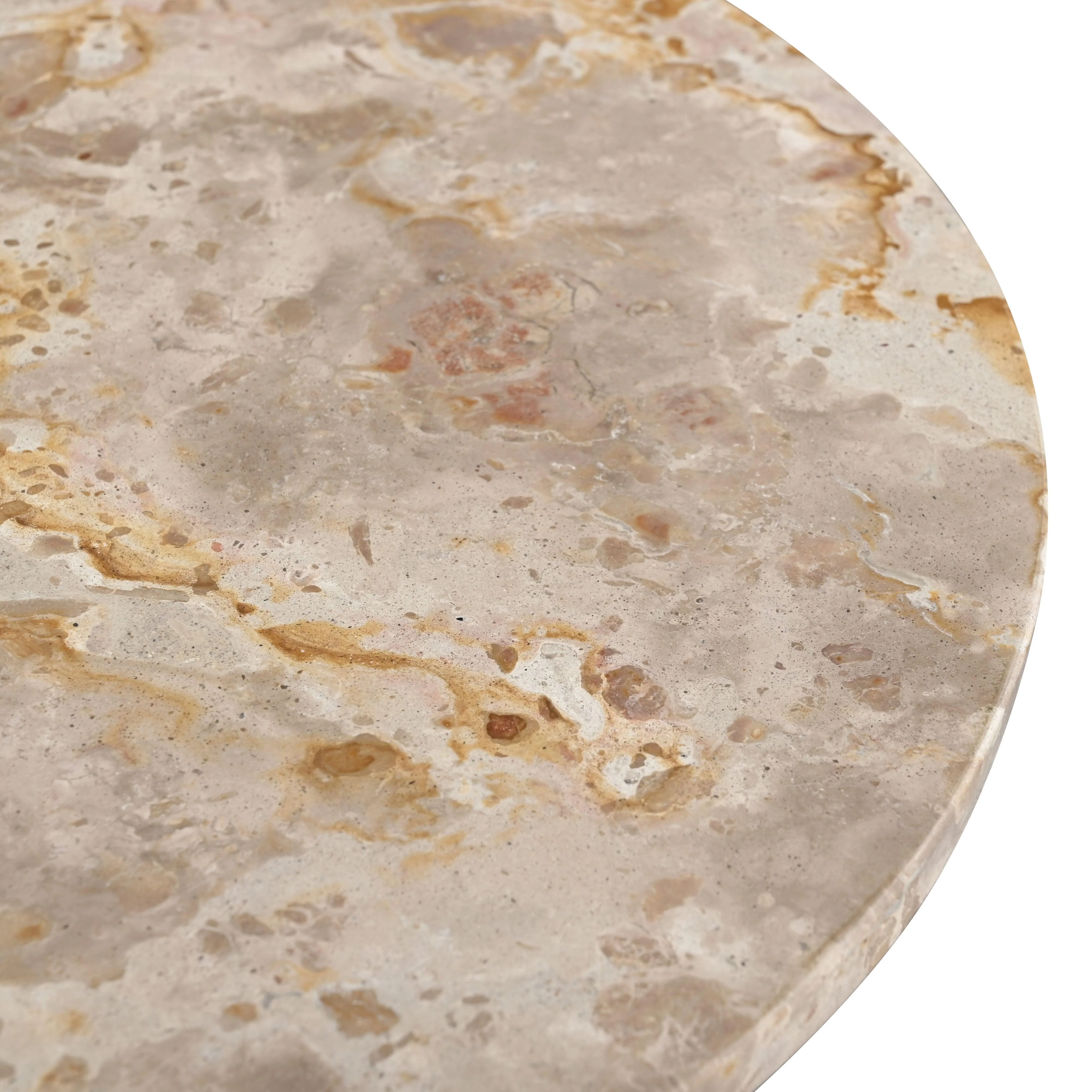 VALENTIA TALL ROUND MARBLE ACCENT TABLE - Frankwebs