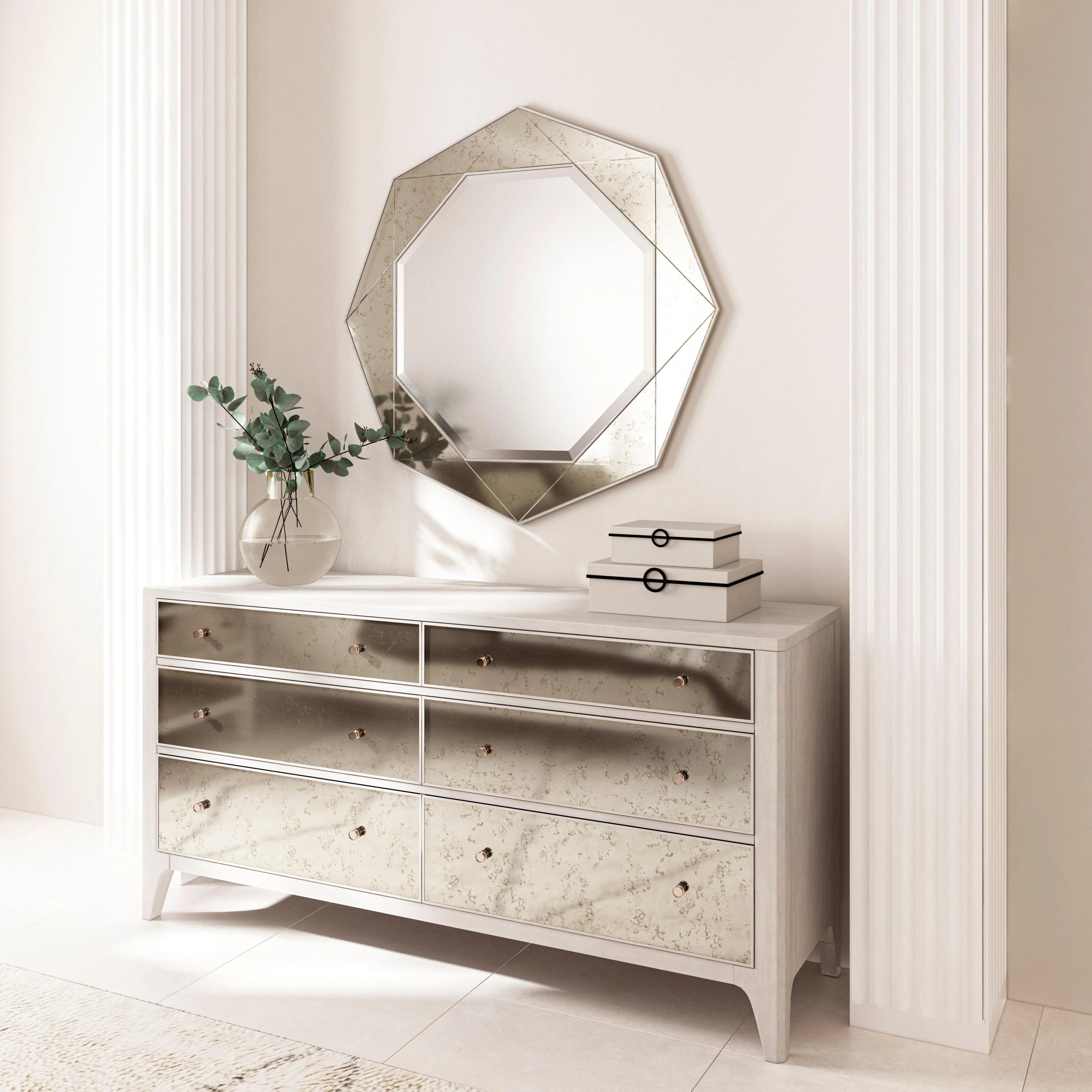 Mezzanine Mirrored Dresser - Frankwebs