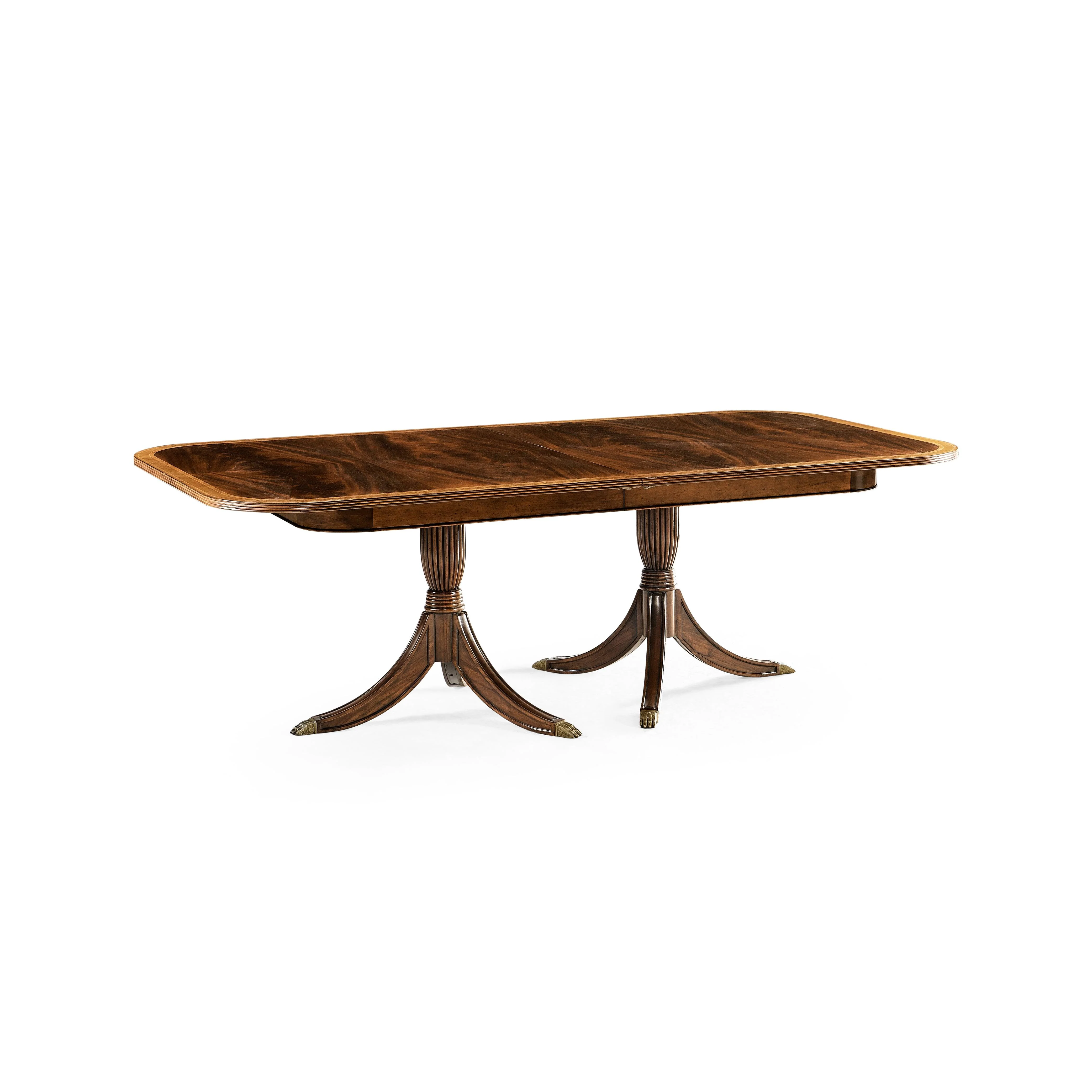 Windsor Regency Two-Leaf Mahogany Dining Table - Frankwebs