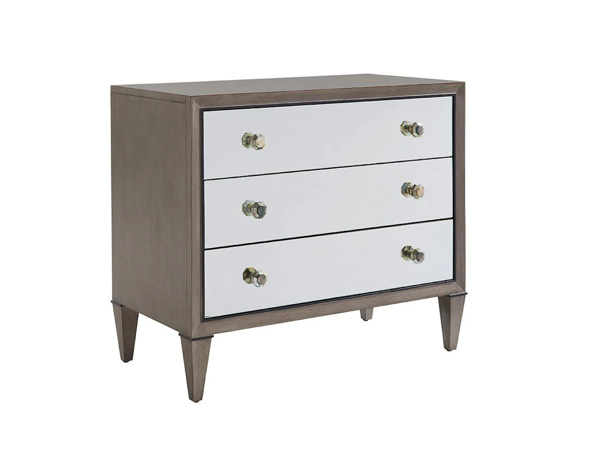 Ariana Divonne Mirrored Nightstand - Frankwebs