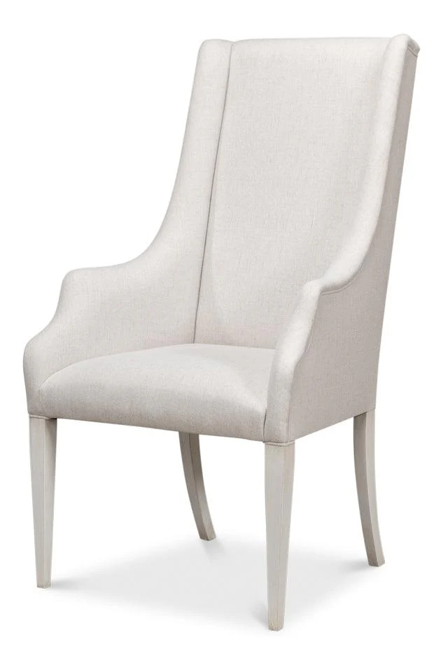 Captains Chair Cortina White Cream Fabrc - Frankwebs