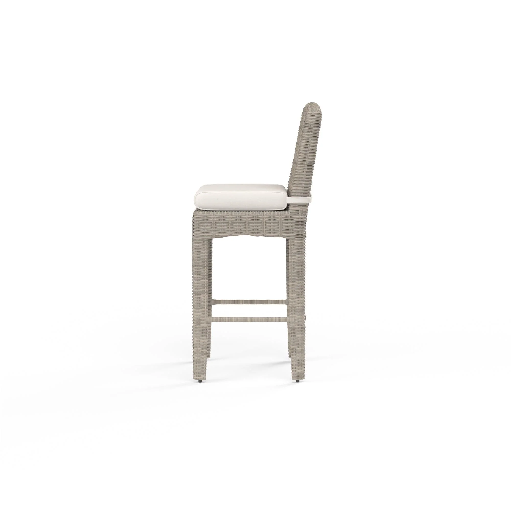 Manhattan Barstool in Linen Canvas w/ Self Welt - Frankwebs