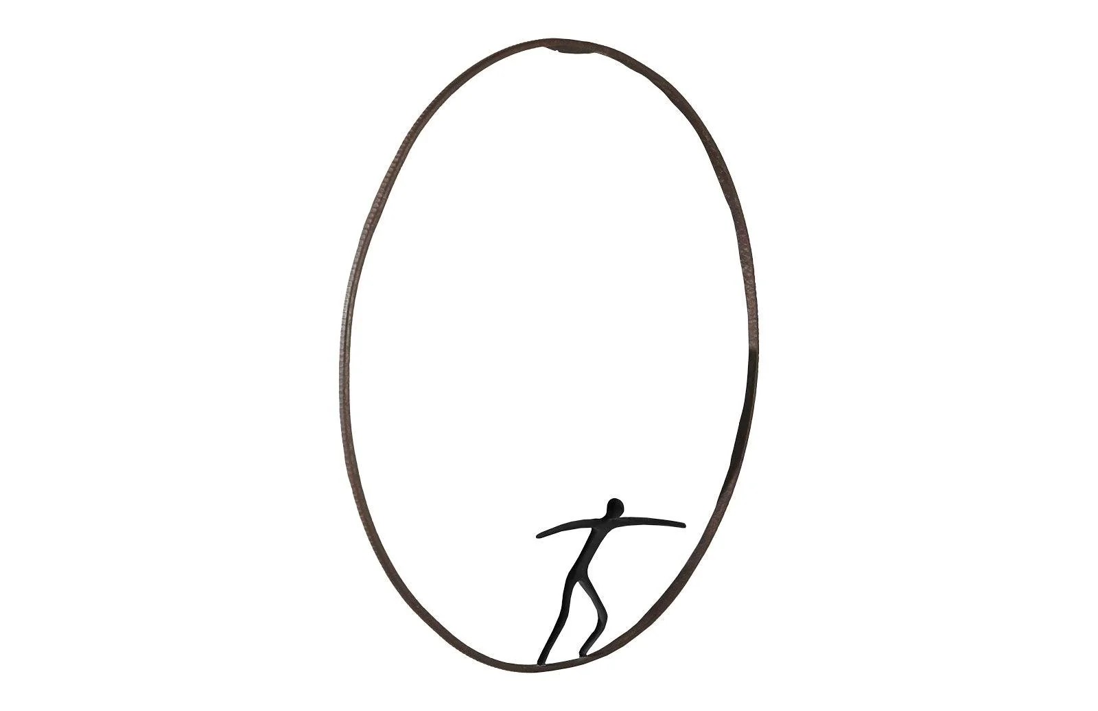 Olympic Figure in Iron Ring, Black, Rust,  Style C - Frankwebs