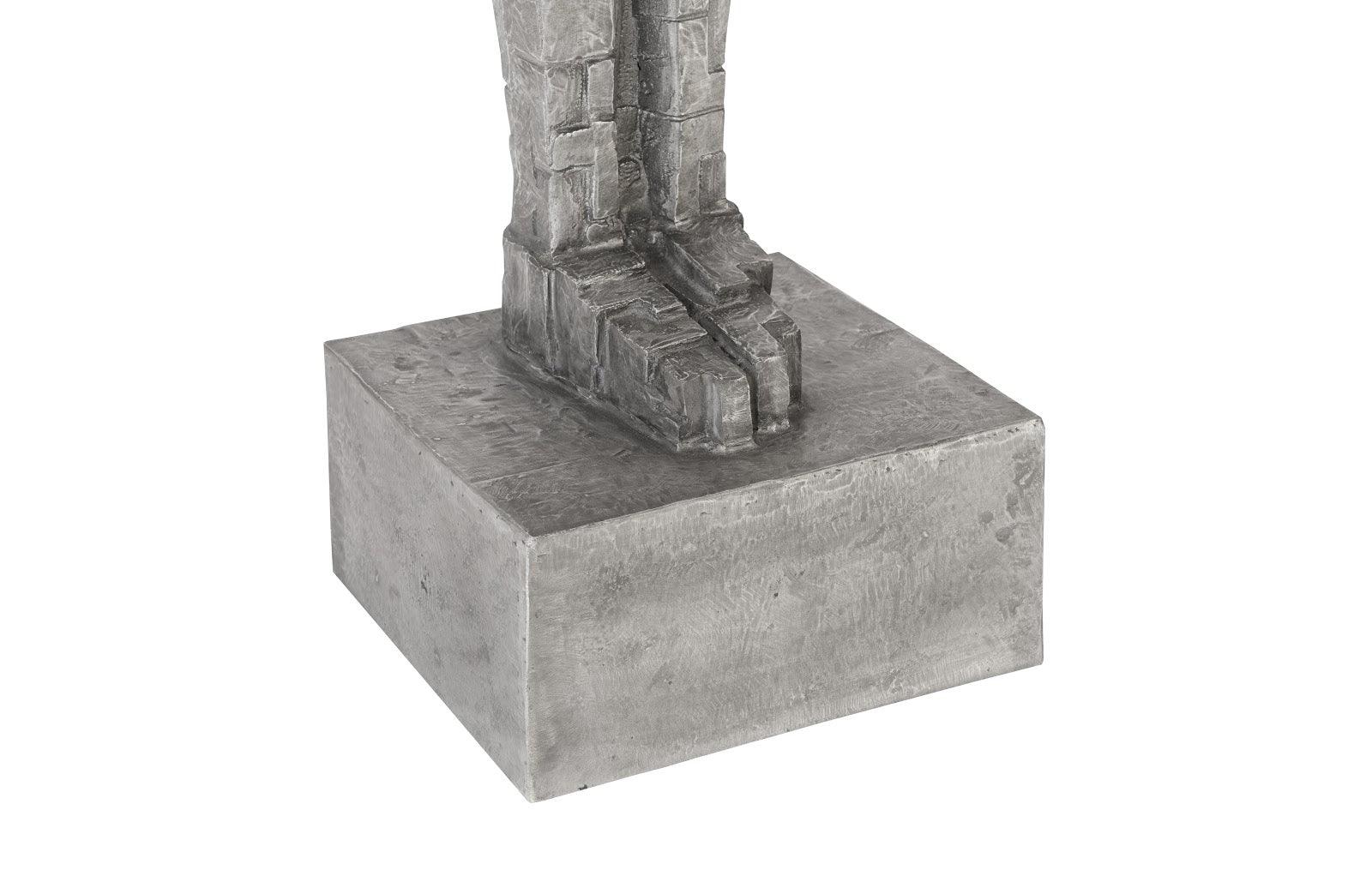 Puzzle Woman Sculpture, Black/Silver, Aluminum - Frankwebs