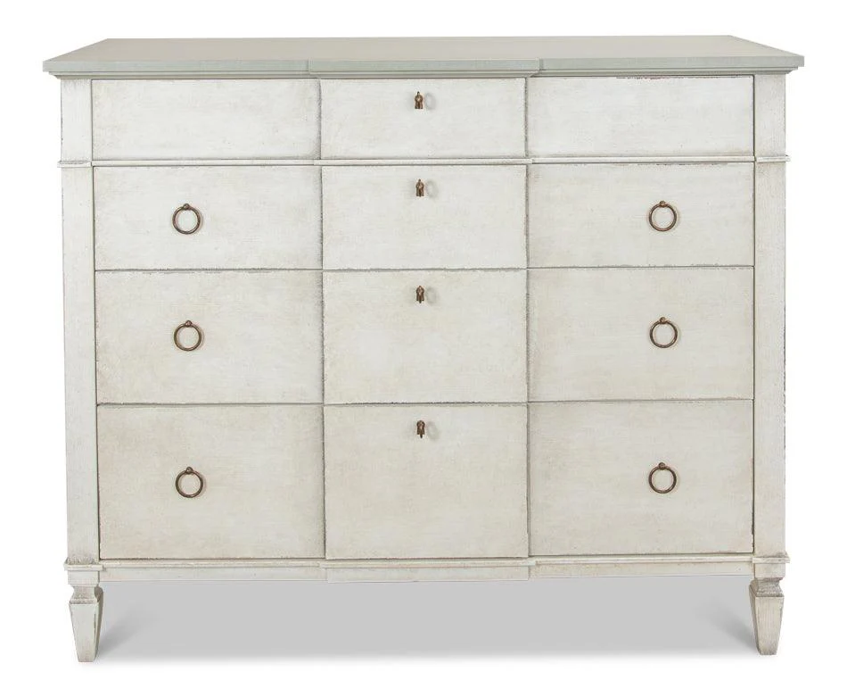 Azzalene Dresser Wht/Wht Gray Quartz - Frankwebs