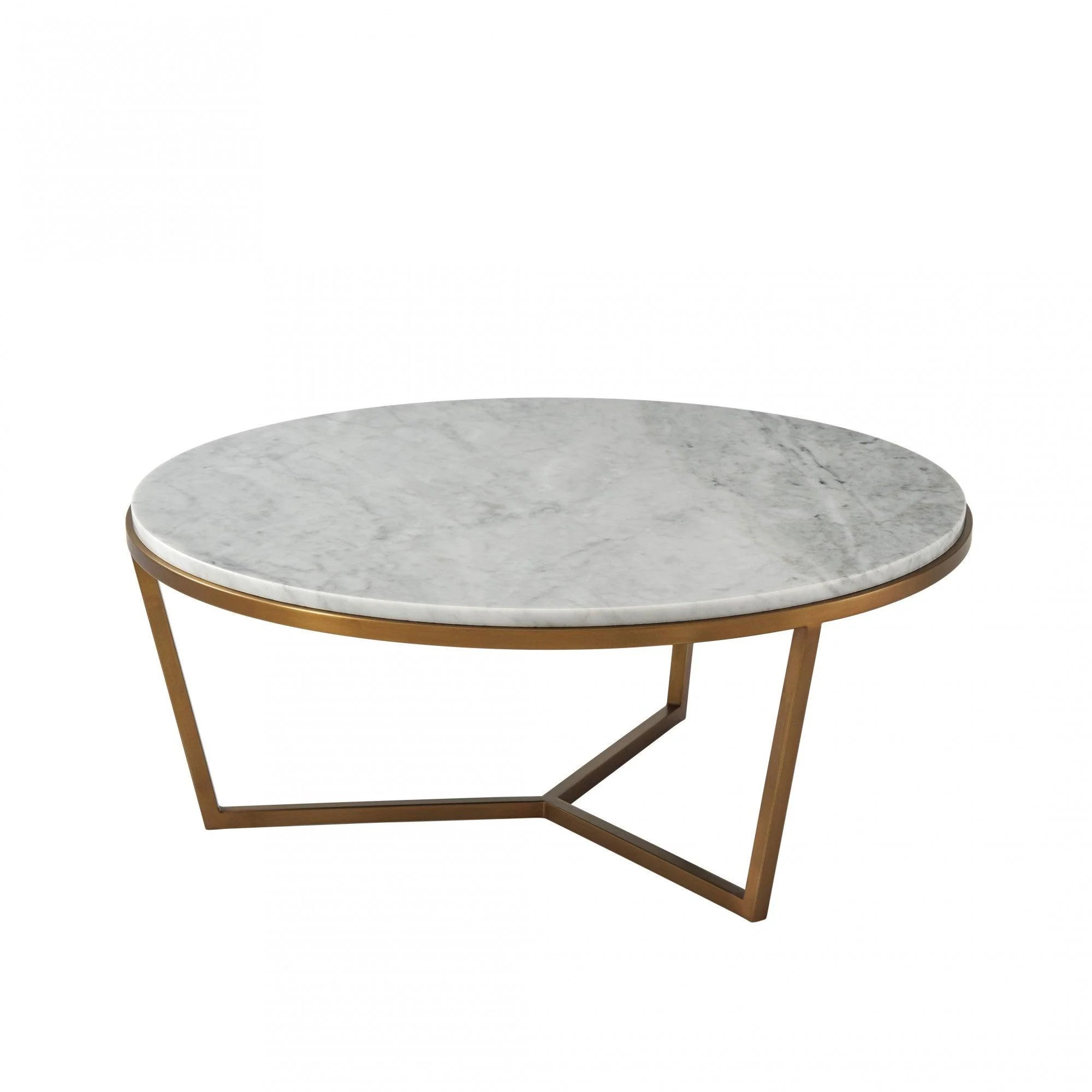 Small Fisher Round Cocktail Table (Marble) - Frankwebs