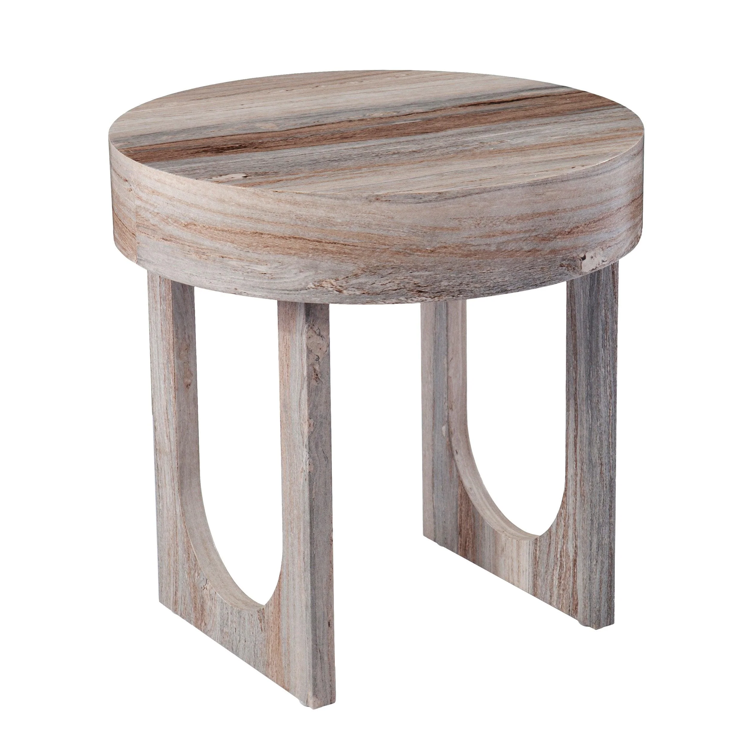 Chadkirk Round Faux Marble End Table - Frankwebs