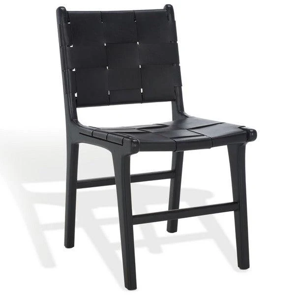 Cassaphina Woven Leather Dining Chair - Set Of 2 - Frankwebs