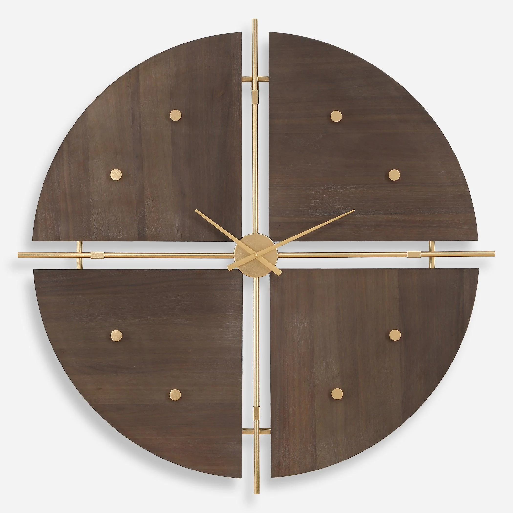 Walnut Elegance Wall Clock - Frankwebs