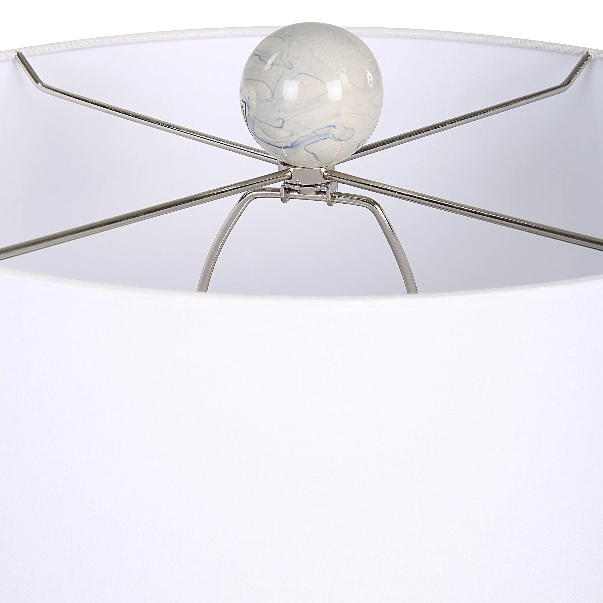 Waves Blue & White Accent Lamp - Frankwebs