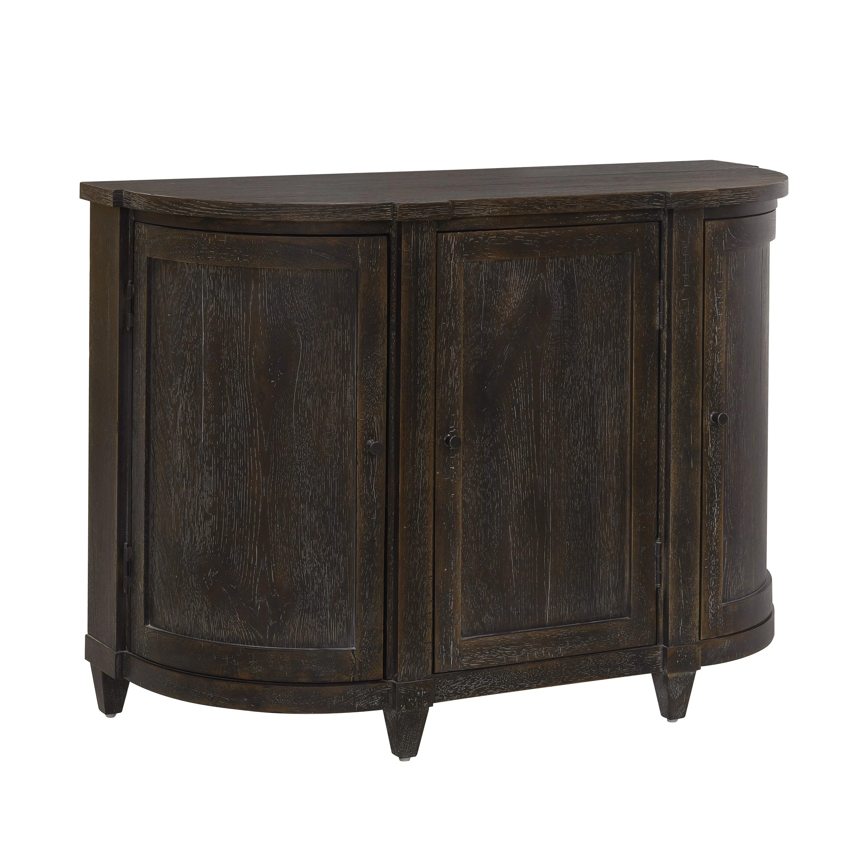 Curved 3 Door Hallway Accent Sideboard - Frankwebs