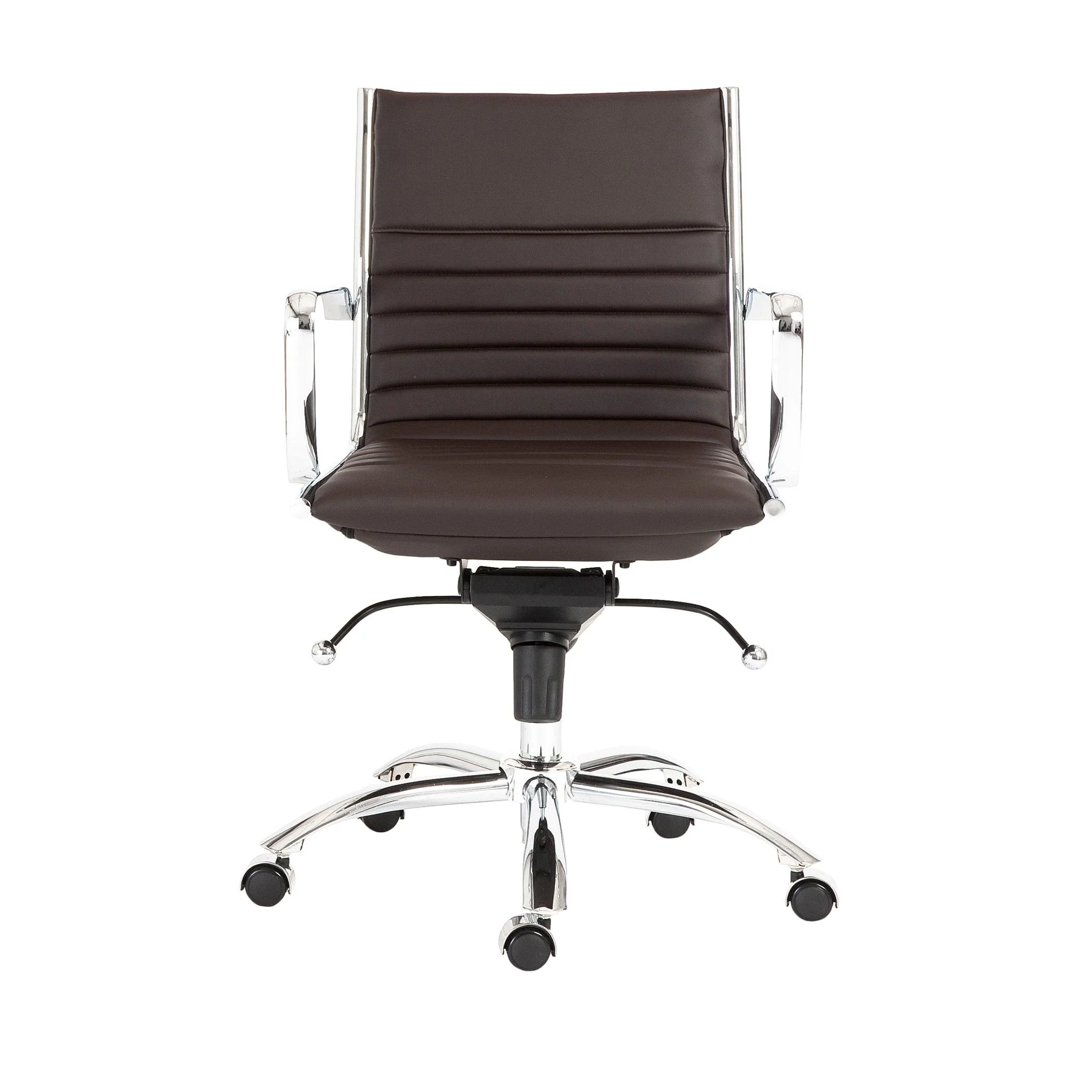 Dirk Low Back Office Chair  Leatherette - Frankwebs