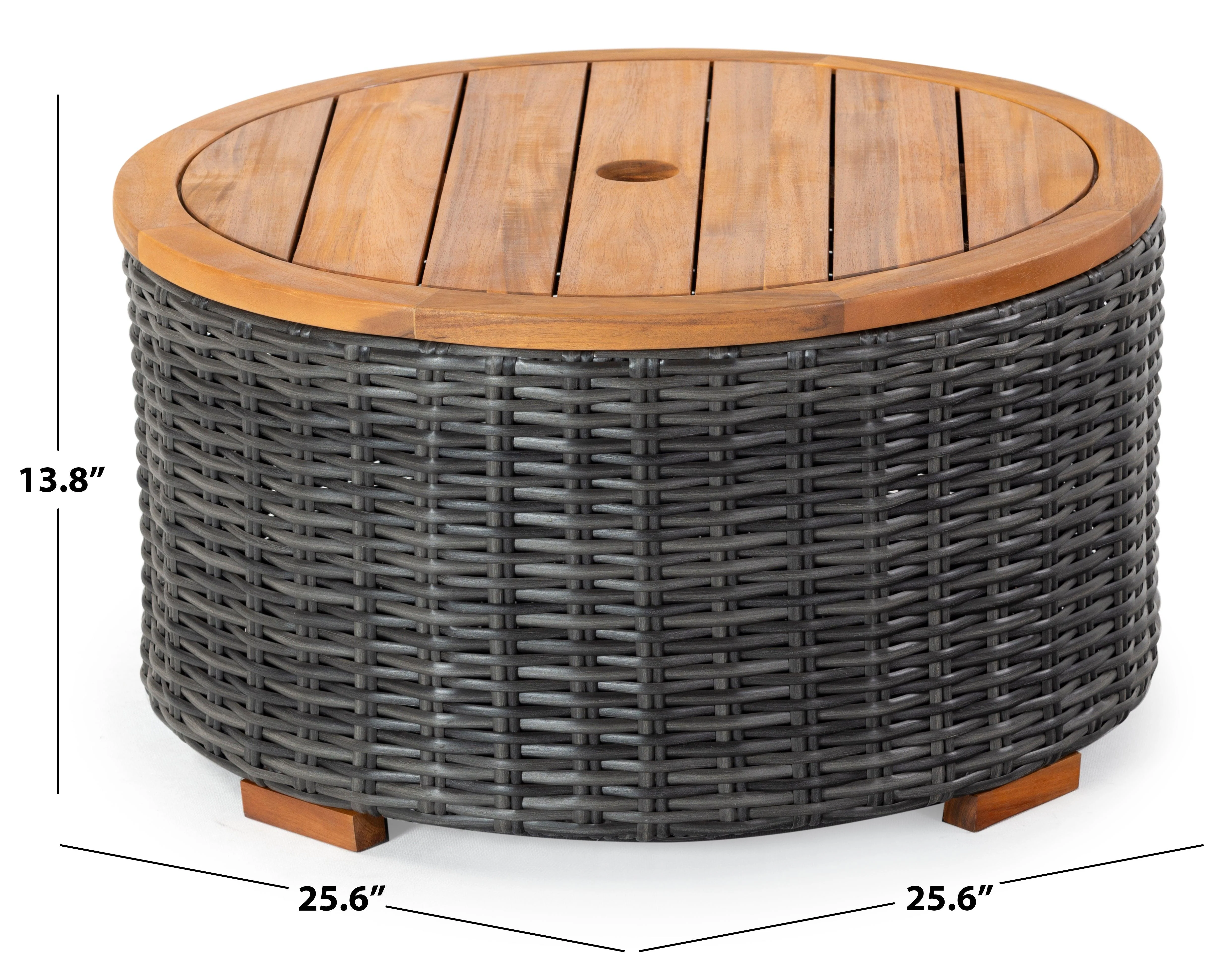 ANGUILLA WICKER COFFEE TABLE - Frankwebs