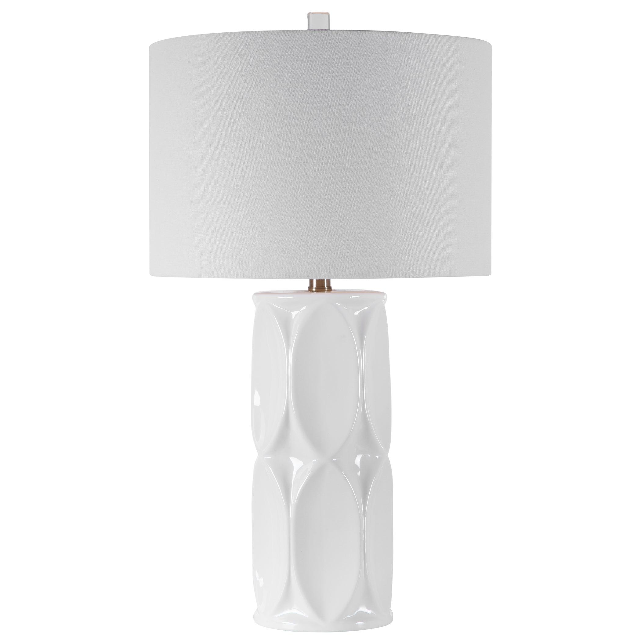 SINCLAIR WHITE TABLE LAMP - Frankwebs