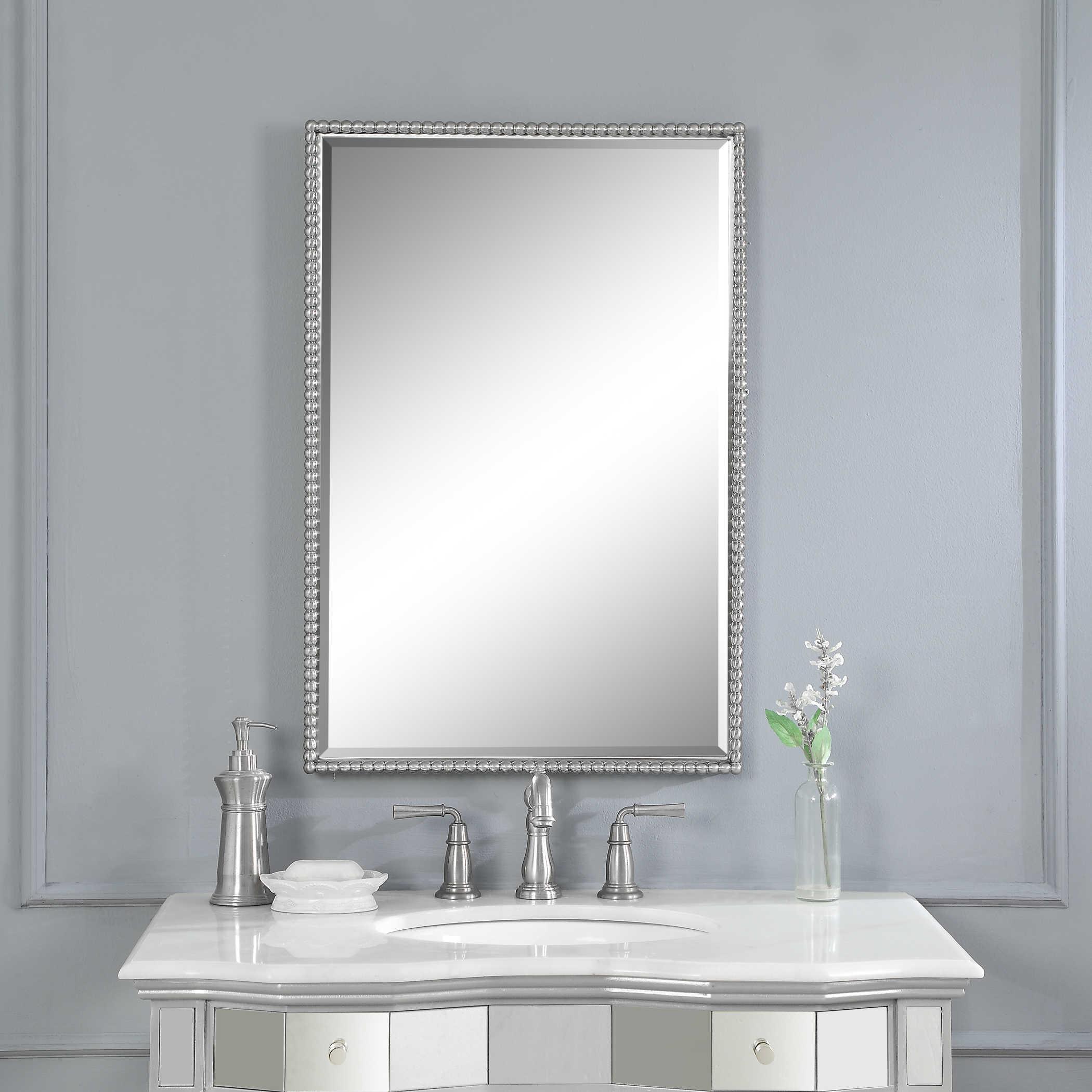 SHERISE BRUSHED NICKEL MIRROR - Frankwebs