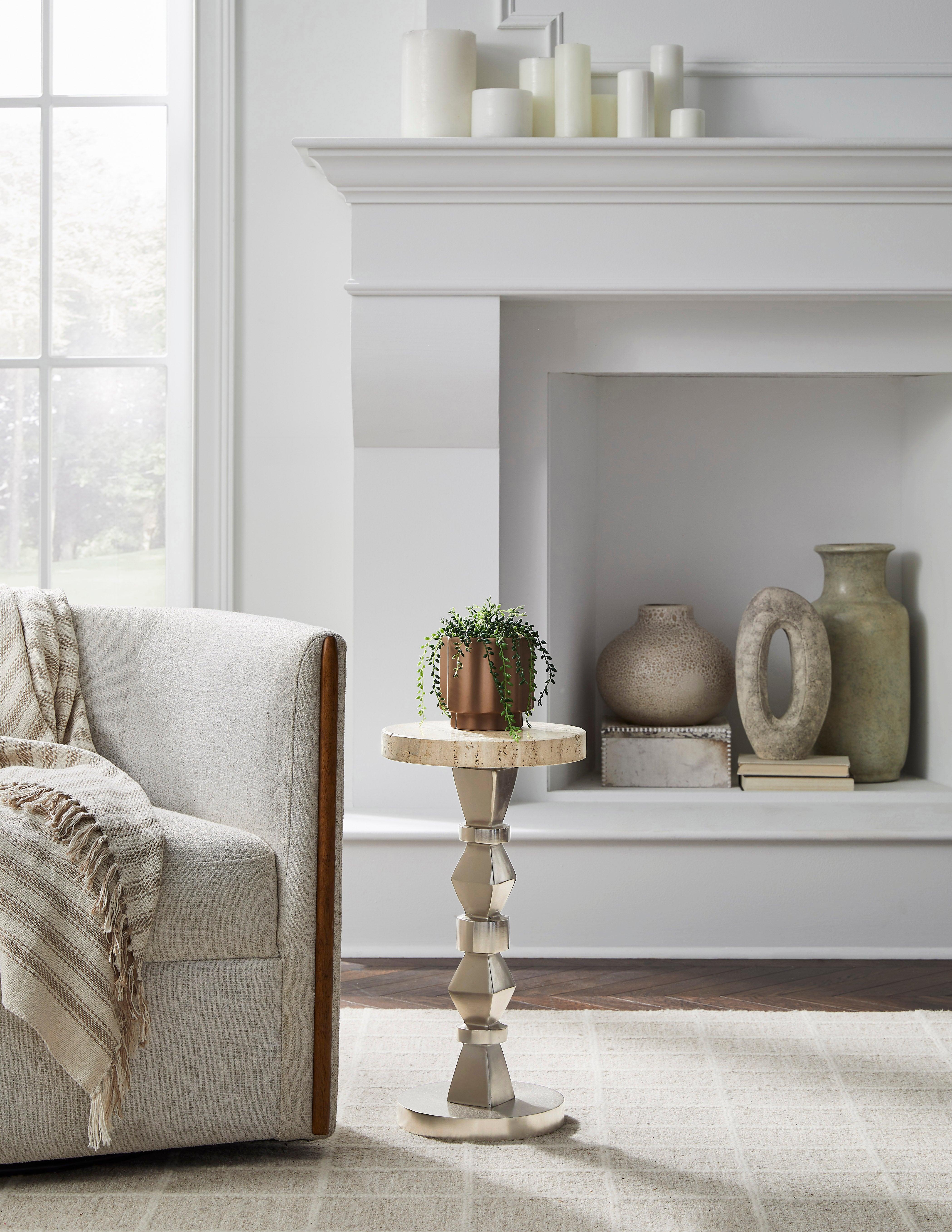 Contemporary Marble Top Spot Table - Frankwebs