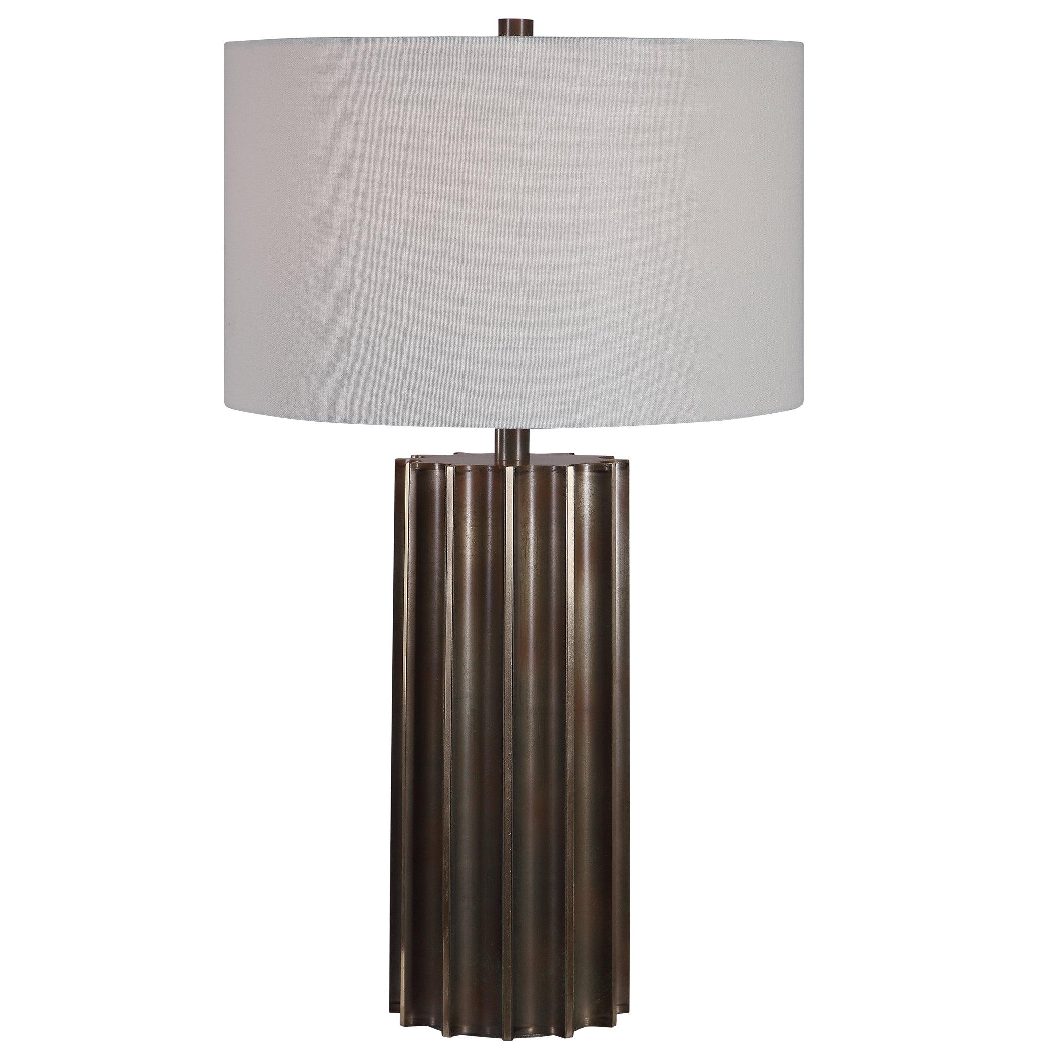 KHALIO GUN METAL TABLE LAMP - Frankwebs