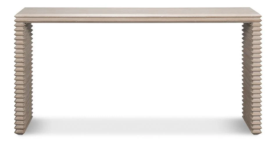 Stacked Console Table - Stone Grey - Frankwebs