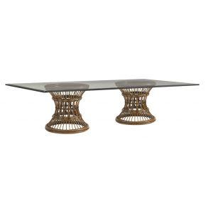 Bali Hai Latitude Dining Table With 84 X 48 Inch Glass Top - Frankwebs