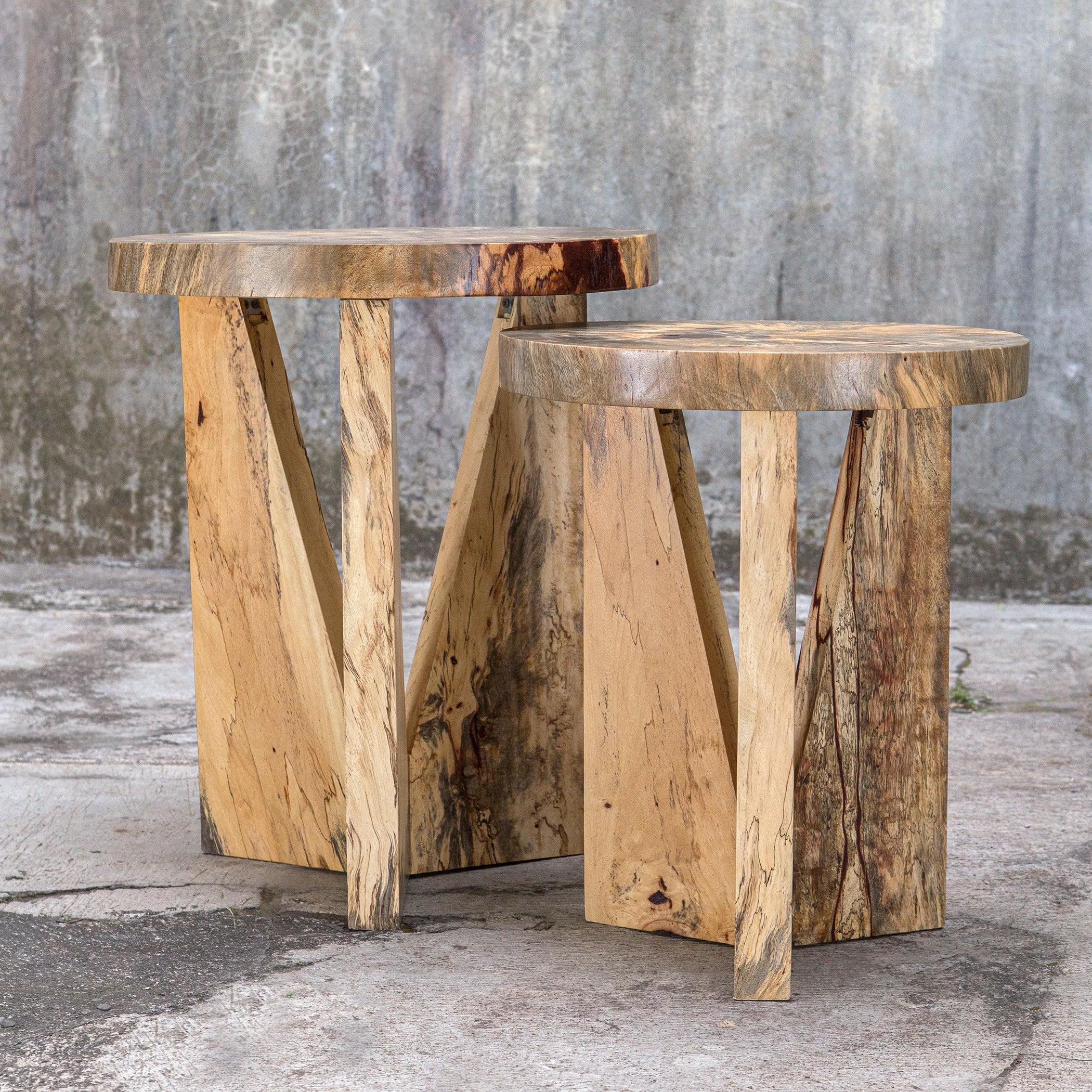 Nadette Natural Nesting Tables, S/2 - Frankwebs