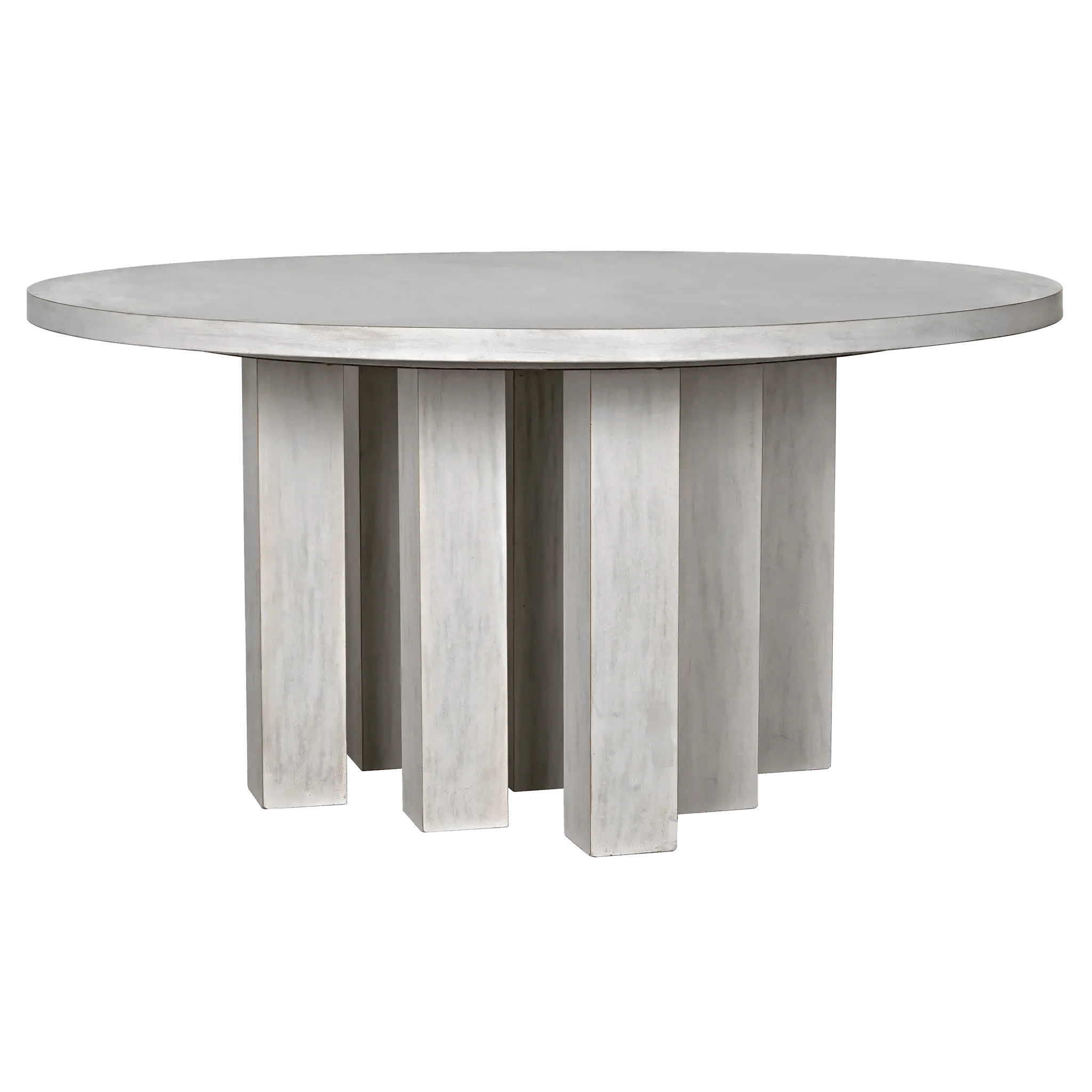 Resistance Dining Table, White Wash - Frankwebs