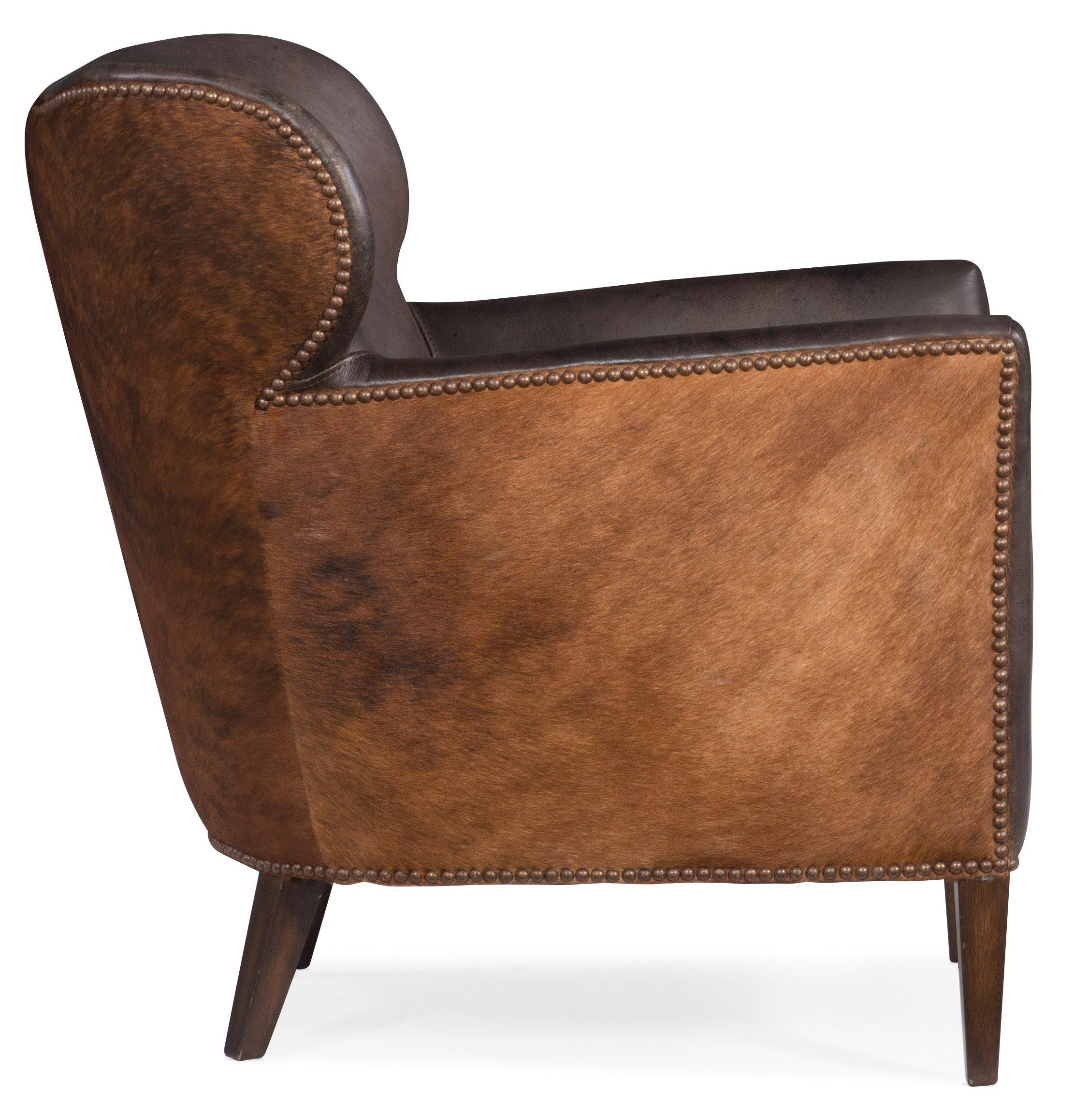 Kato Leather Club Chair with Dark HOH - Frankwebs