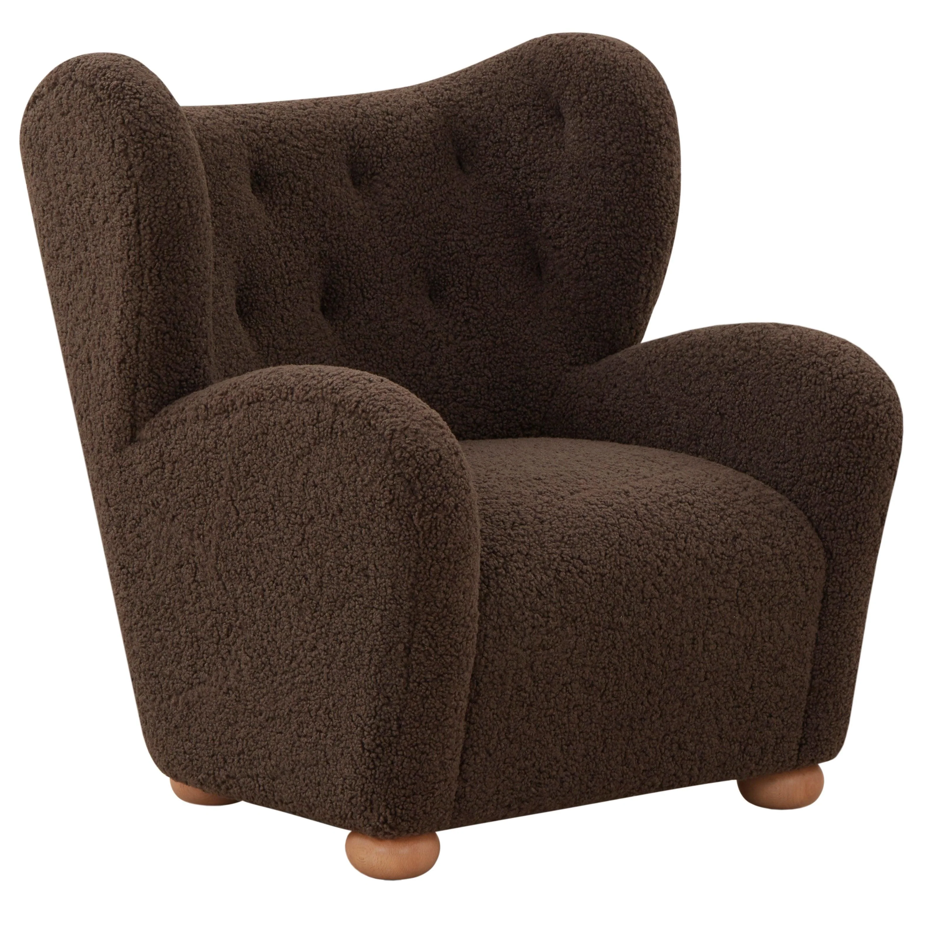 GALLOWAY WINGBACK TEDDY ACCENT CHAIR - Frankwebs