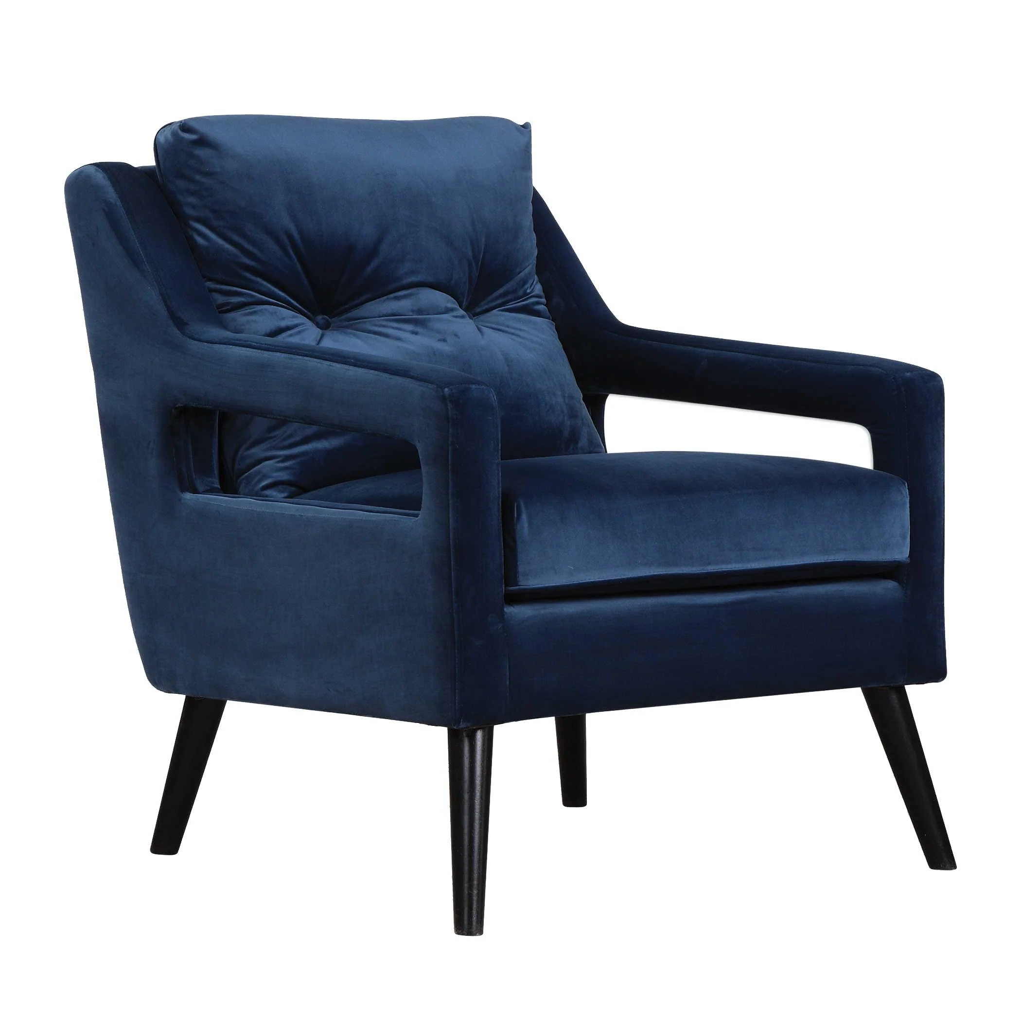 O'Brien Blue Velvet Armchair - Frankwebs