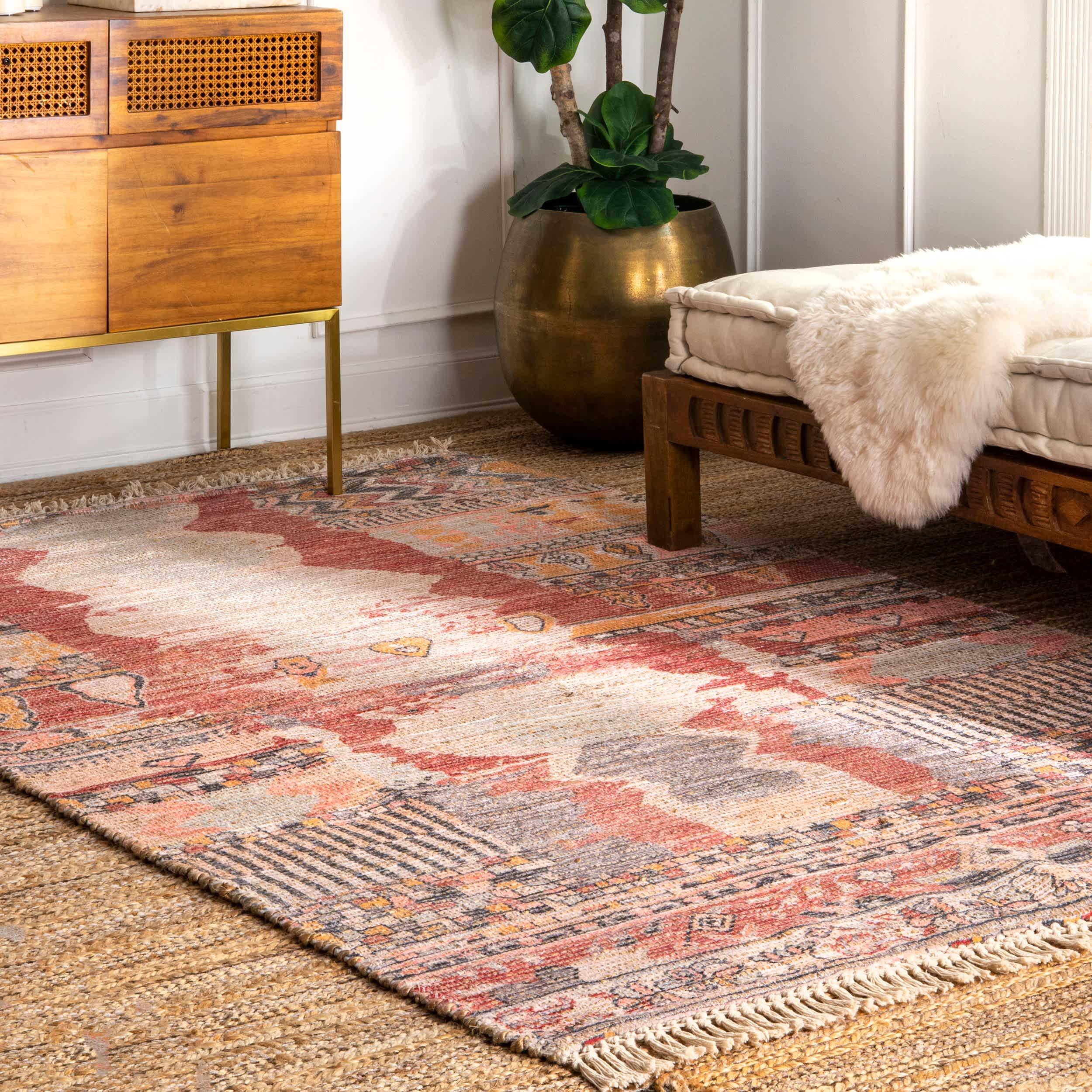 Vintage Flatweave Hermina Area Rug - Frankwebs