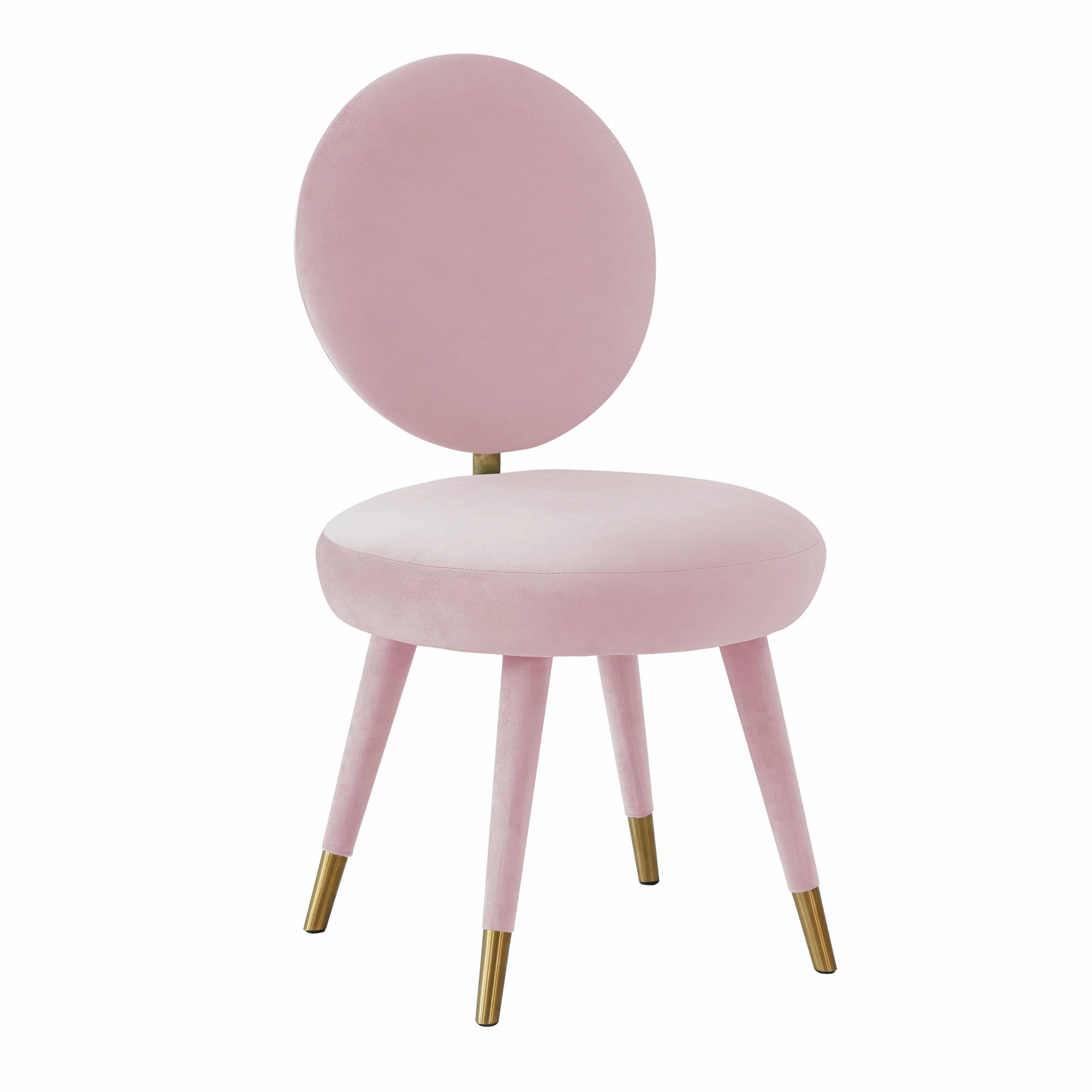 Kylie Bubblegum Velvet Dining Chair - Frankwebs