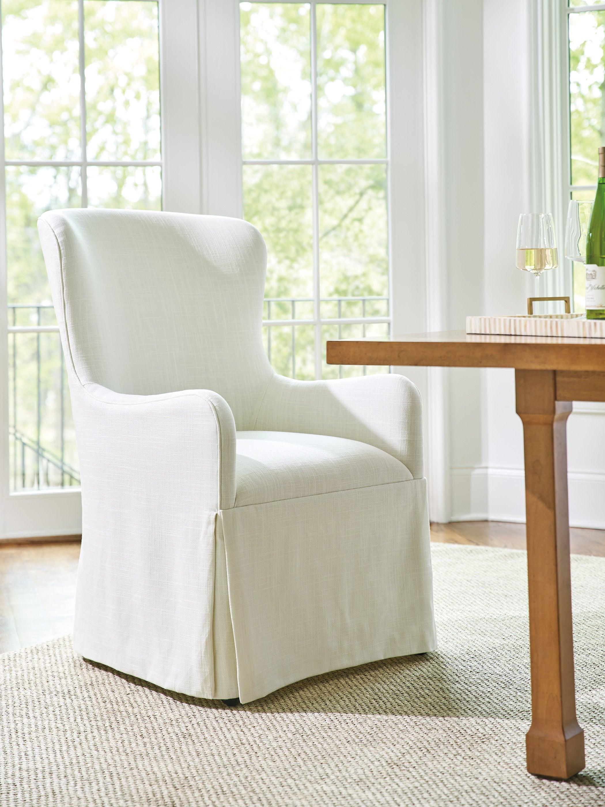 Laguna Aliso Upholstered Host Chair W/Casters - Frankwebs