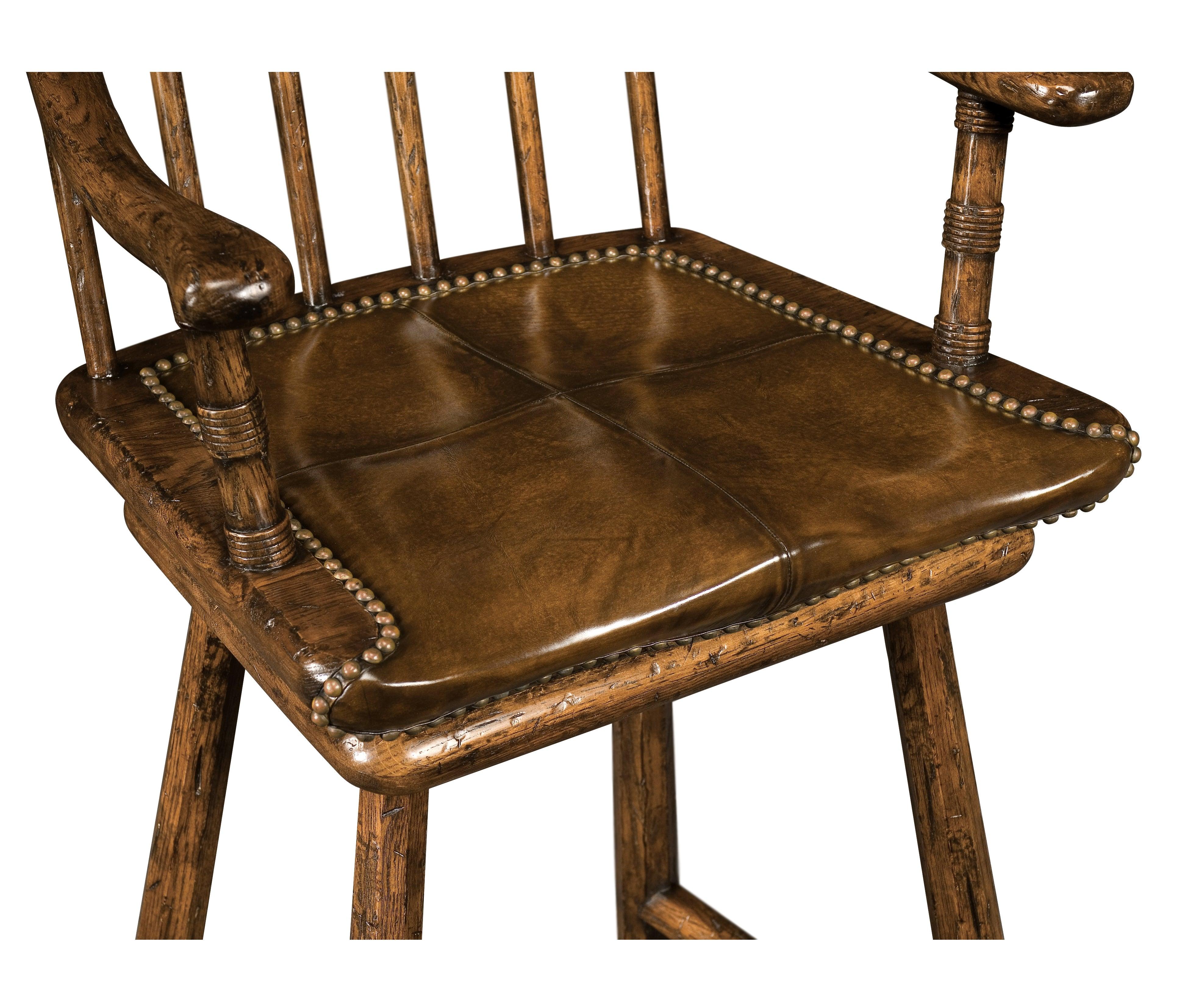 Casual Accents Rustic Dark Oak Barstools - Frankwebs