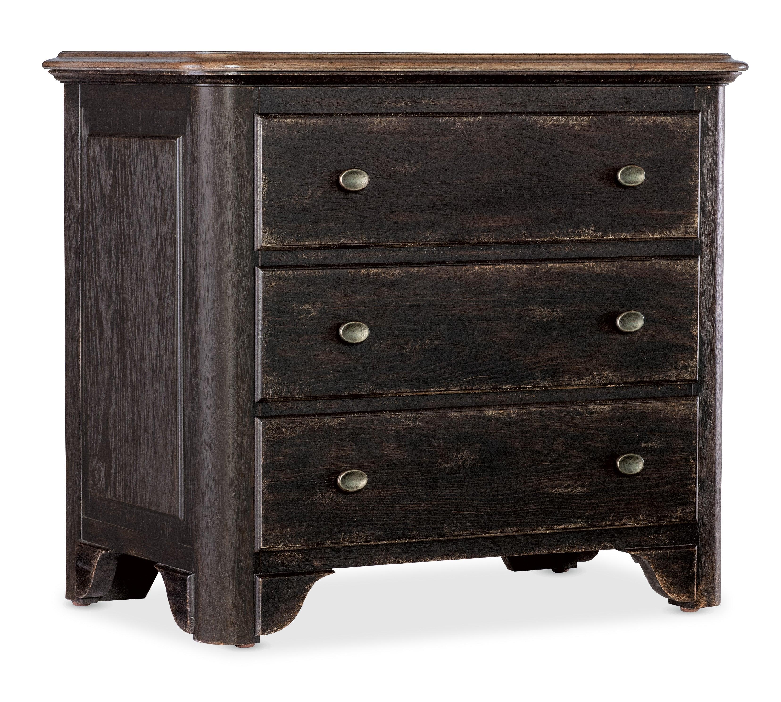 Americana Three-Drawer Nightstand 2 - Molasses - Frankwebs