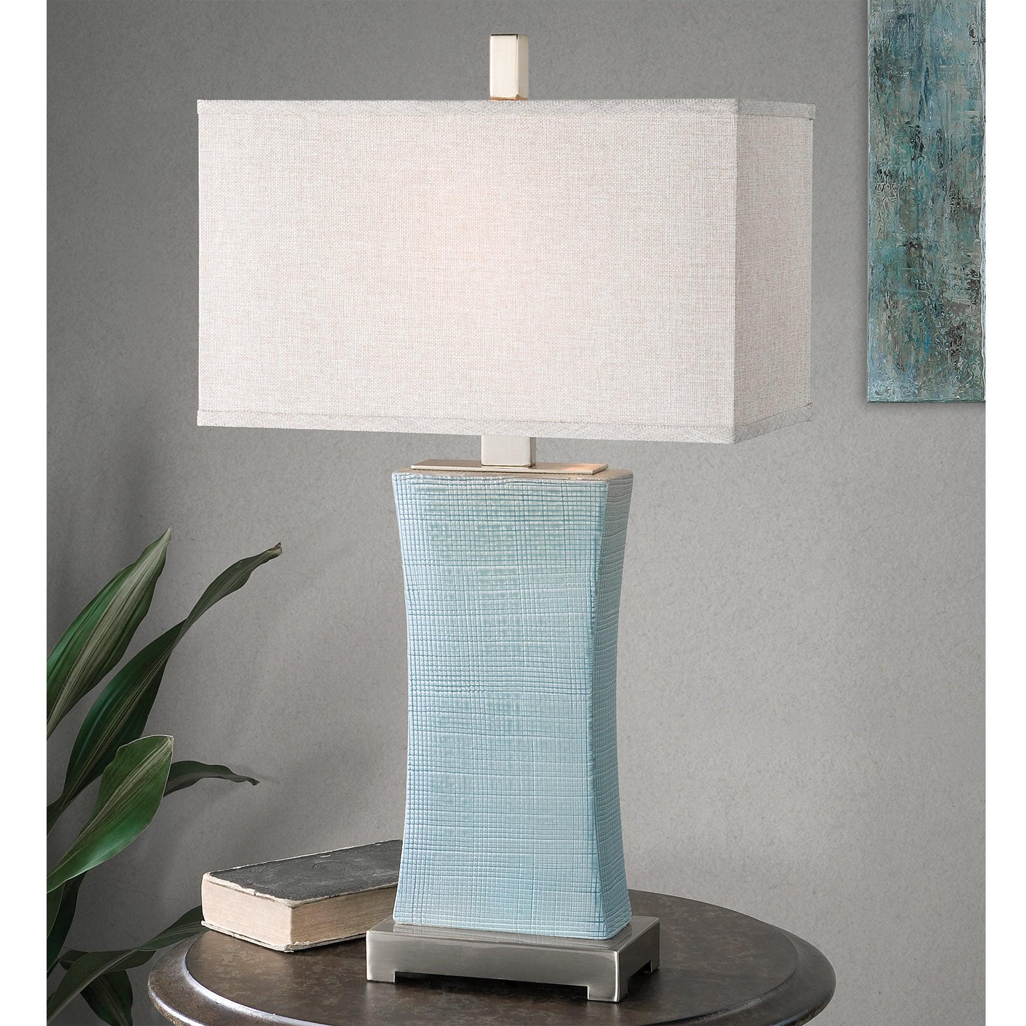 CANTARANA BLUE GRAY TABLE LAMP - Frankwebs