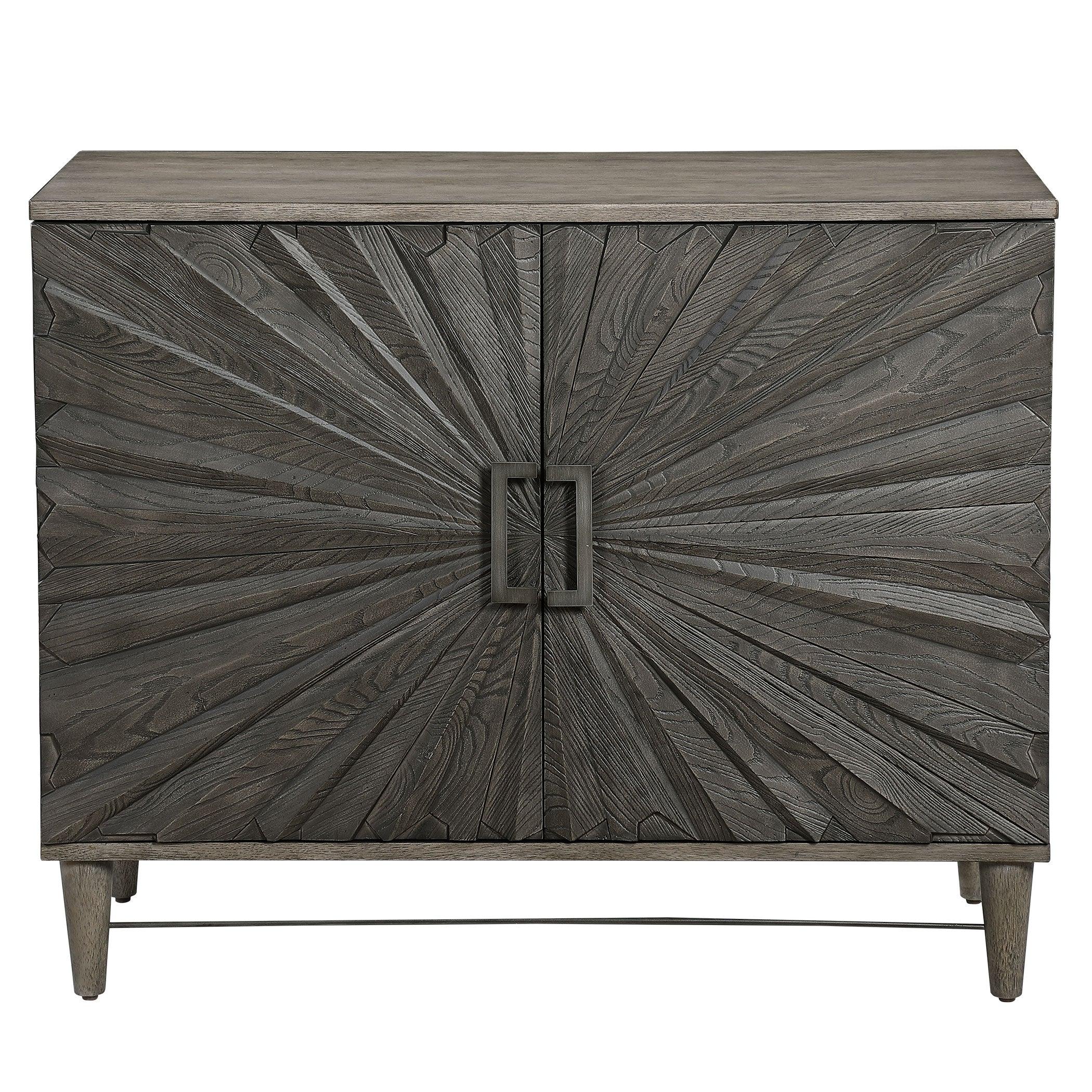 Shield Gray Oak 2 Door Cabinet - Frankwebs