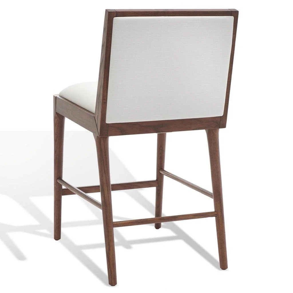 LAYCEE LINEN AND WOOD COUNTER STOOL - Frankwebs