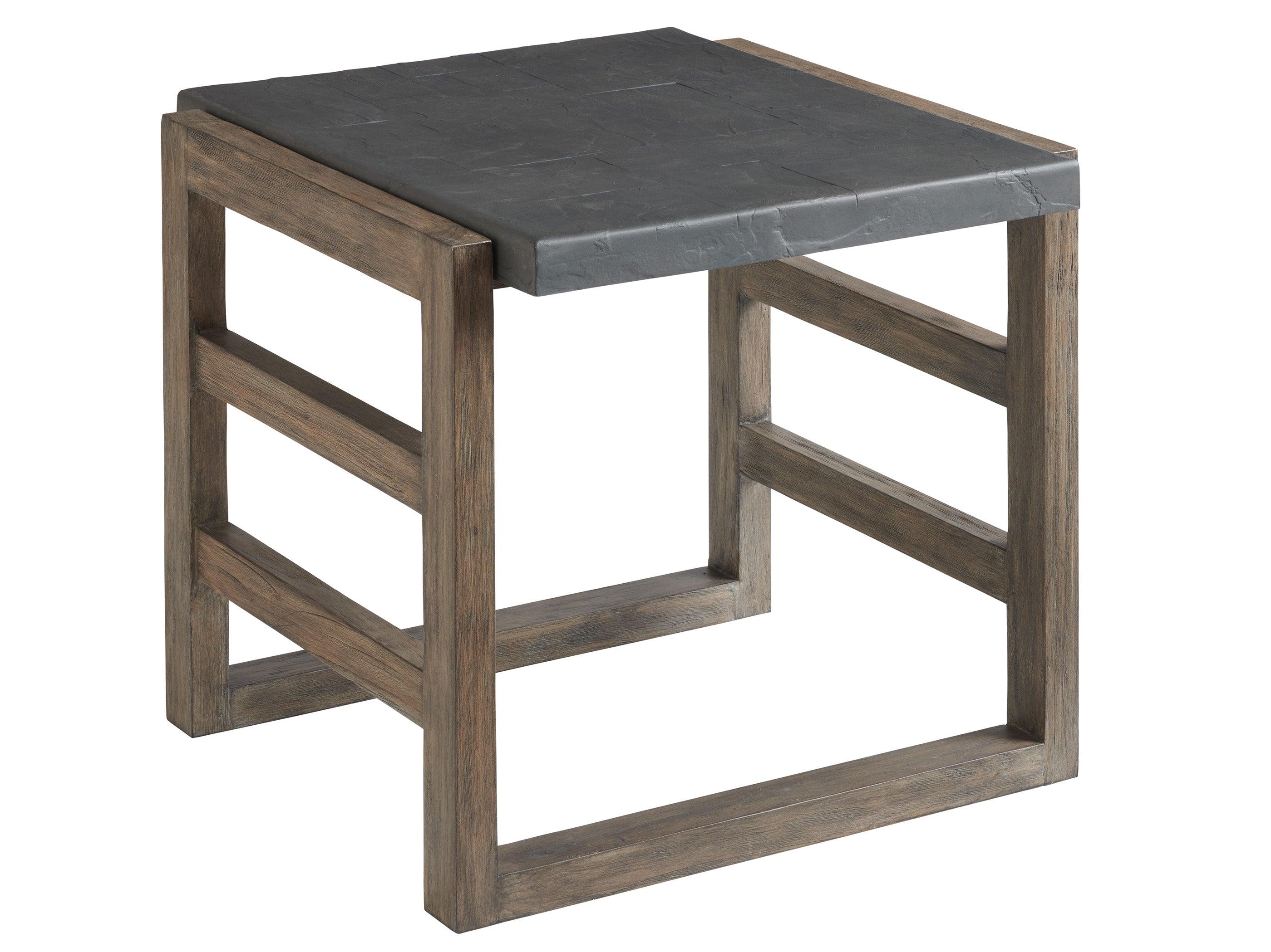 La Jolla Cast Top Rectangular End Table - Frankwebs