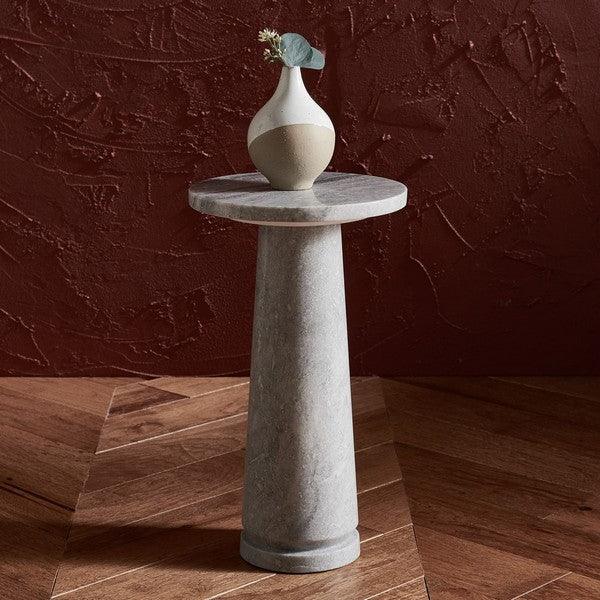 VALENTIA ROUND MARBLE ACCENT TABLE - Frankwebs